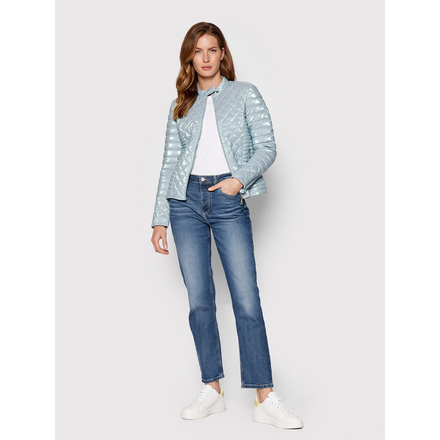 Guess Преходно яке W2YL01 KB7A0 Зелен Slim Fit - Pepit.bg