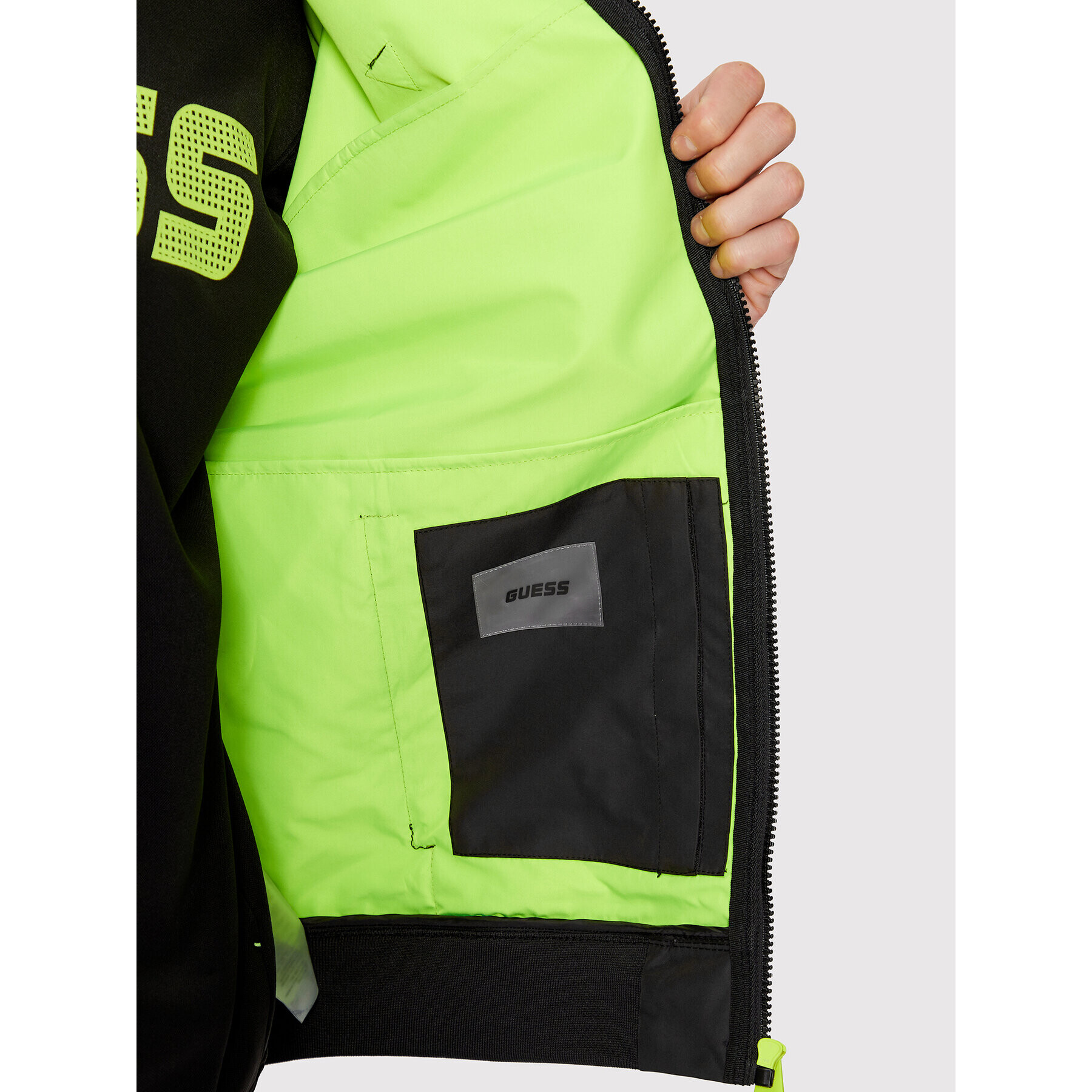Guess Преходно яке Z2YL10 WO065 Черен Regular Fit - Pepit.bg
