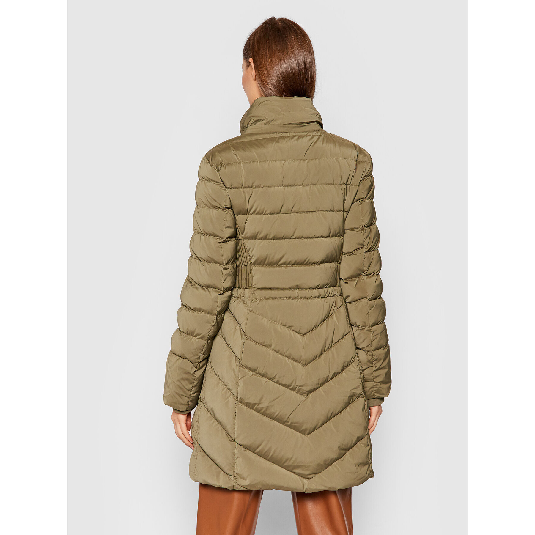 Guess Пухено яке Cecilia W1BL32 WE4P2 Зелен Regular Fit - Pepit.bg