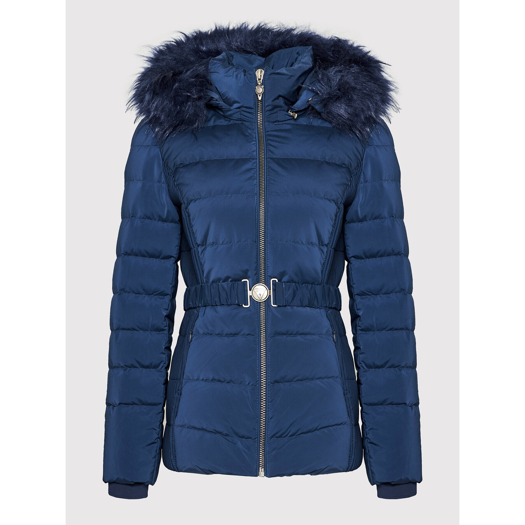 Guess Пухено яке Claudia W1BL33 WE4P2 Син Regular Fit - Pepit.bg