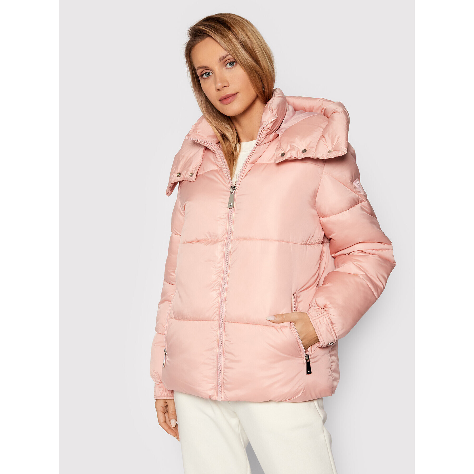 Guess Пухено яке Eliza W1BL01 WEAX0 Розов Regular Fit - Pepit.bg