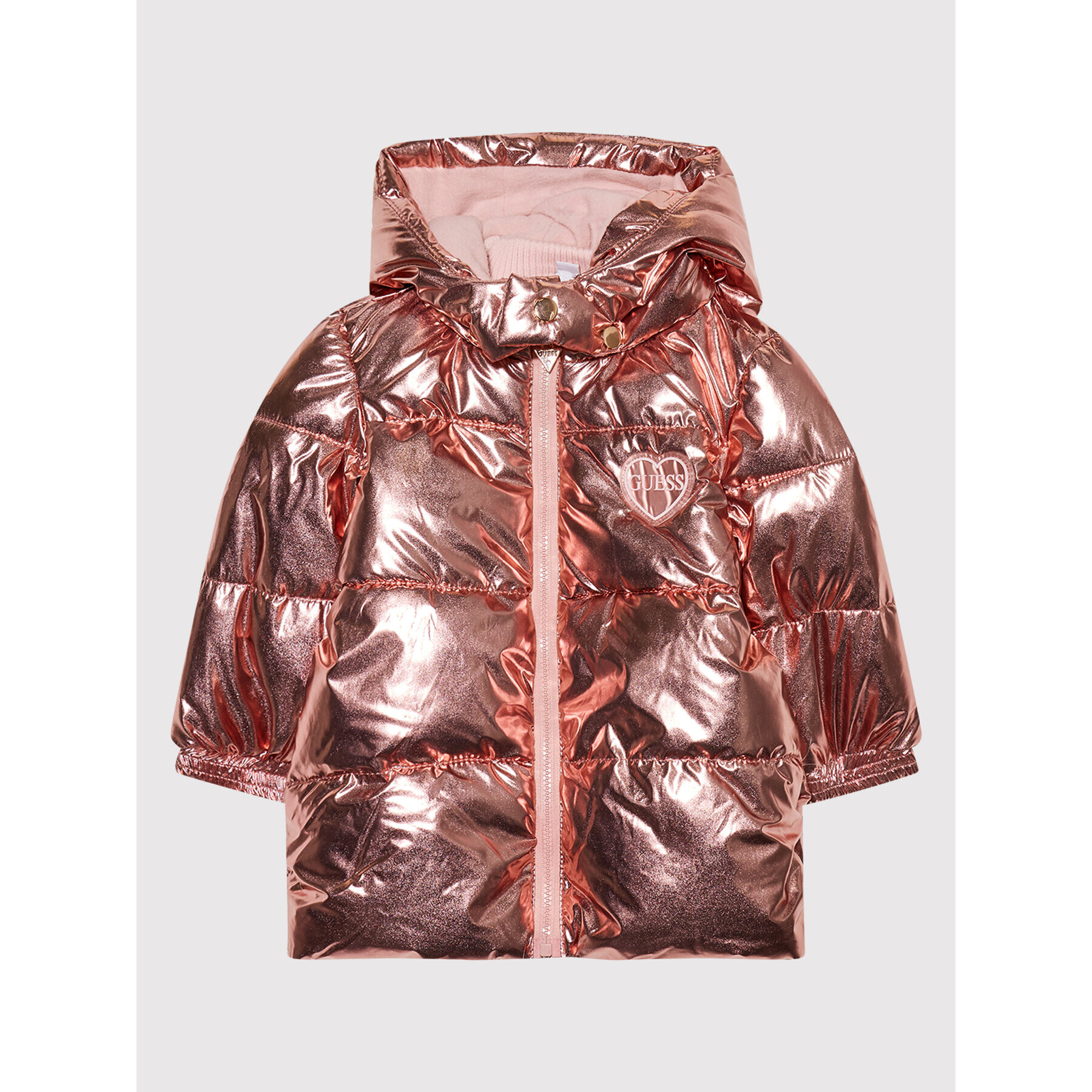Guess Пухено яке H1BI00 WE8T0 Розов Regular Fit - Pepit.bg