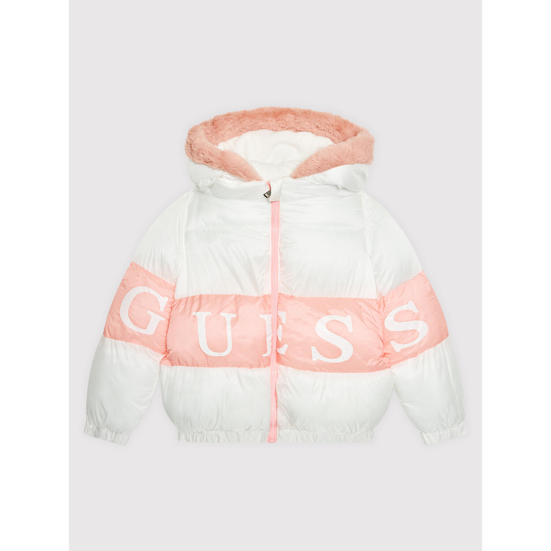 Guess Пухено яке H1BT00 WE8Z0 Бял Regular Fit - Pepit.bg