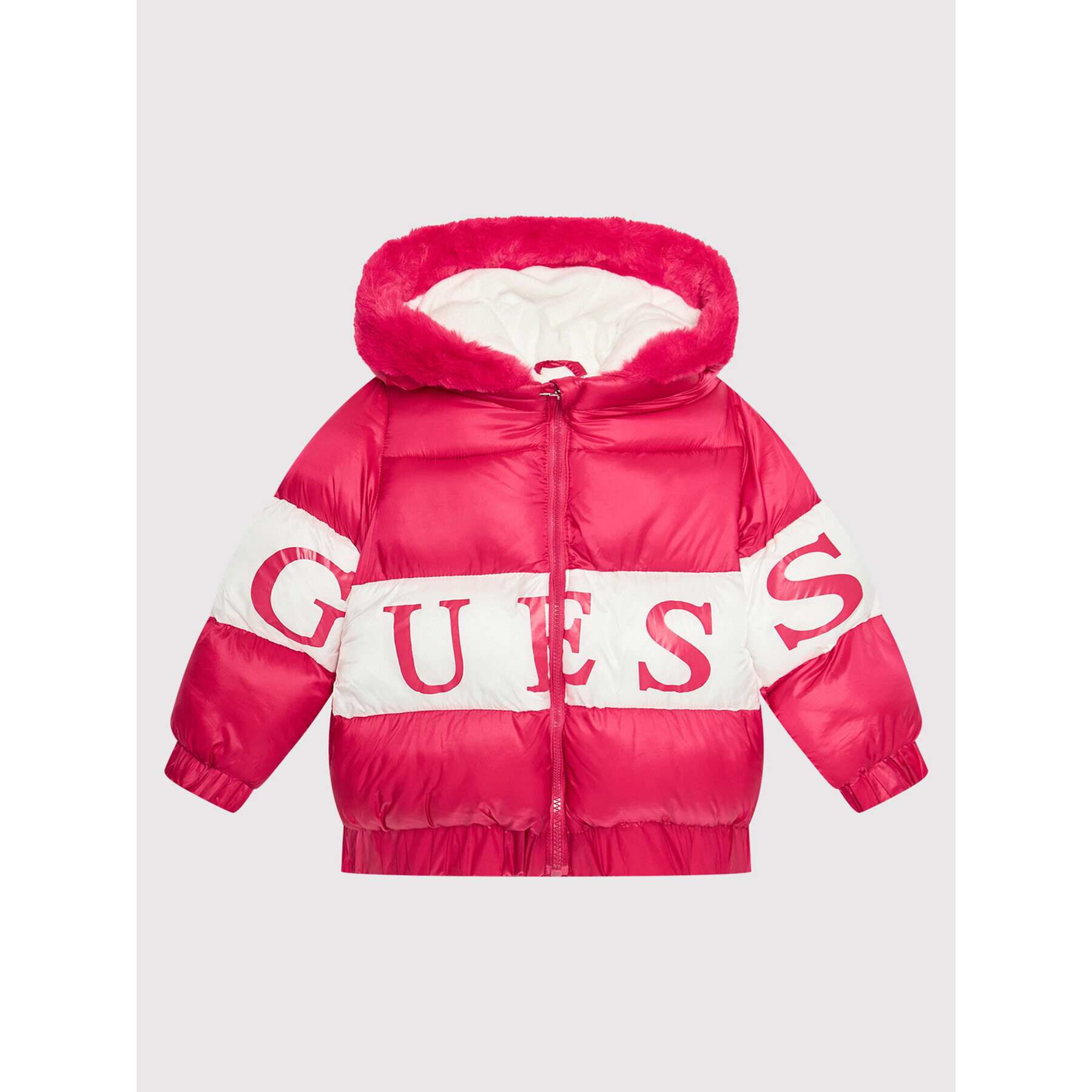 Guess Пухено яке H1BT00 WE8Z0 Розов Regular Fit - Pepit.bg