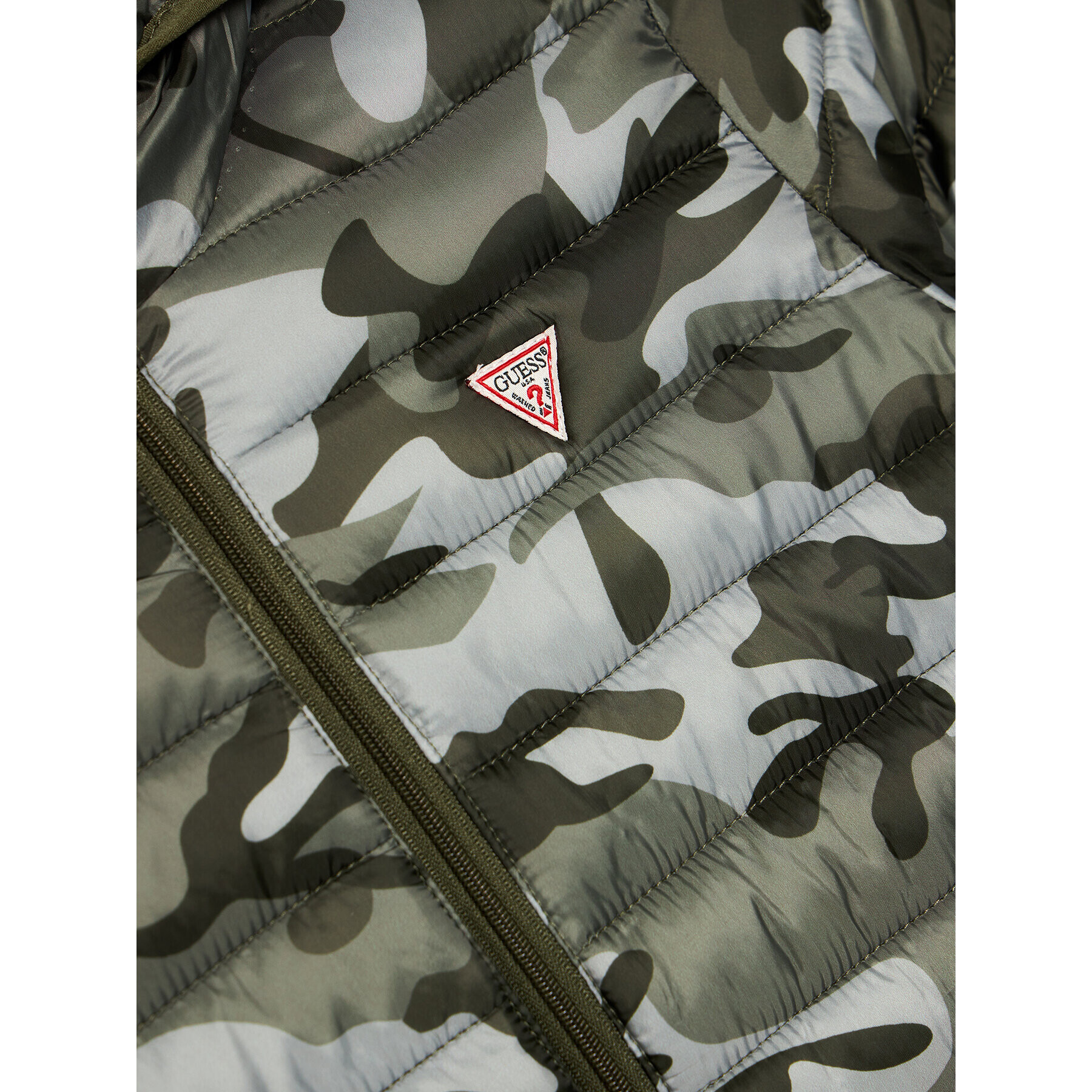 Guess Пухено яке H1RT03 WB310 Зелен Regular Fit - Pepit.bg