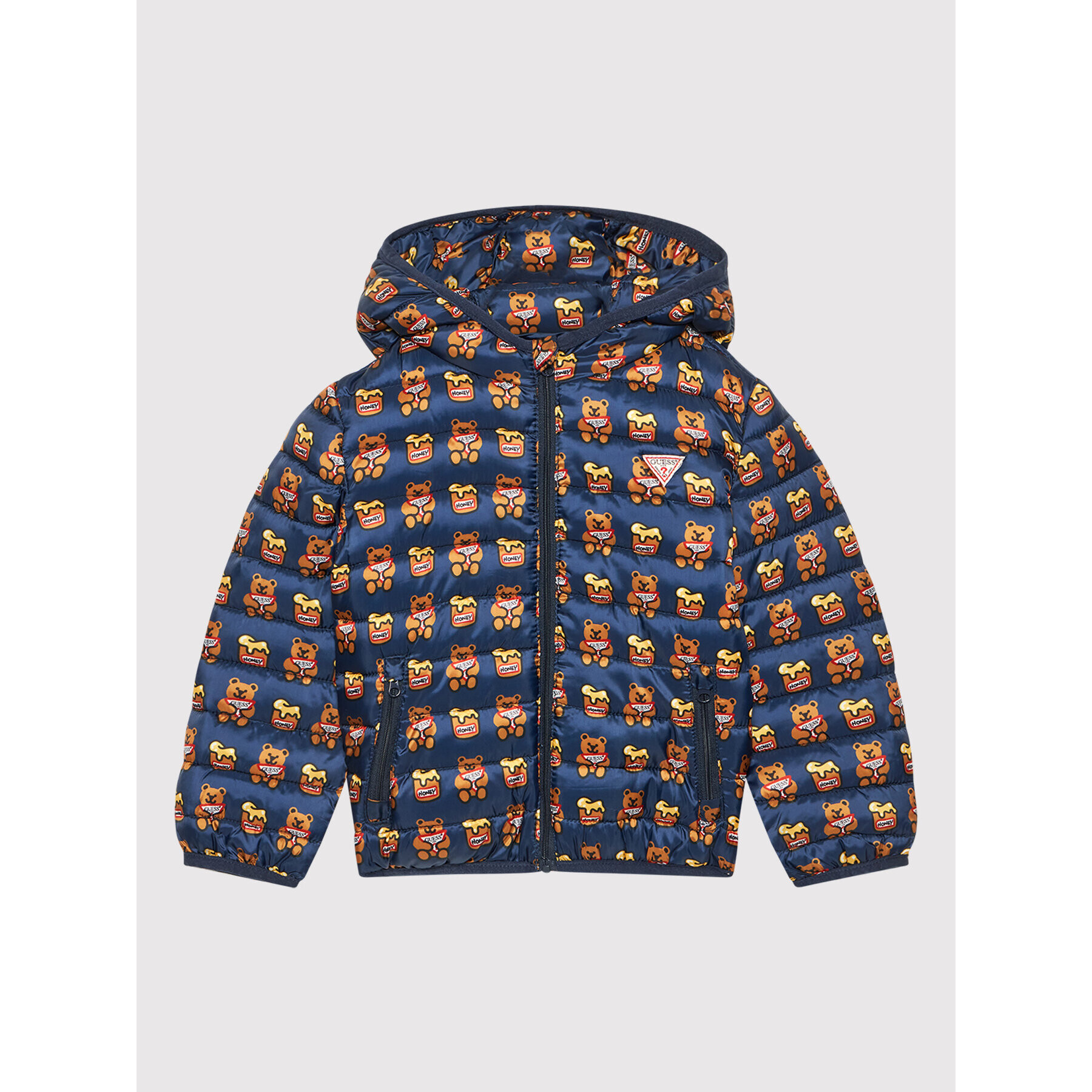 Guess Пухено яке H1YT03 WB310 Тъмносин Regular Fit - Pepit.bg