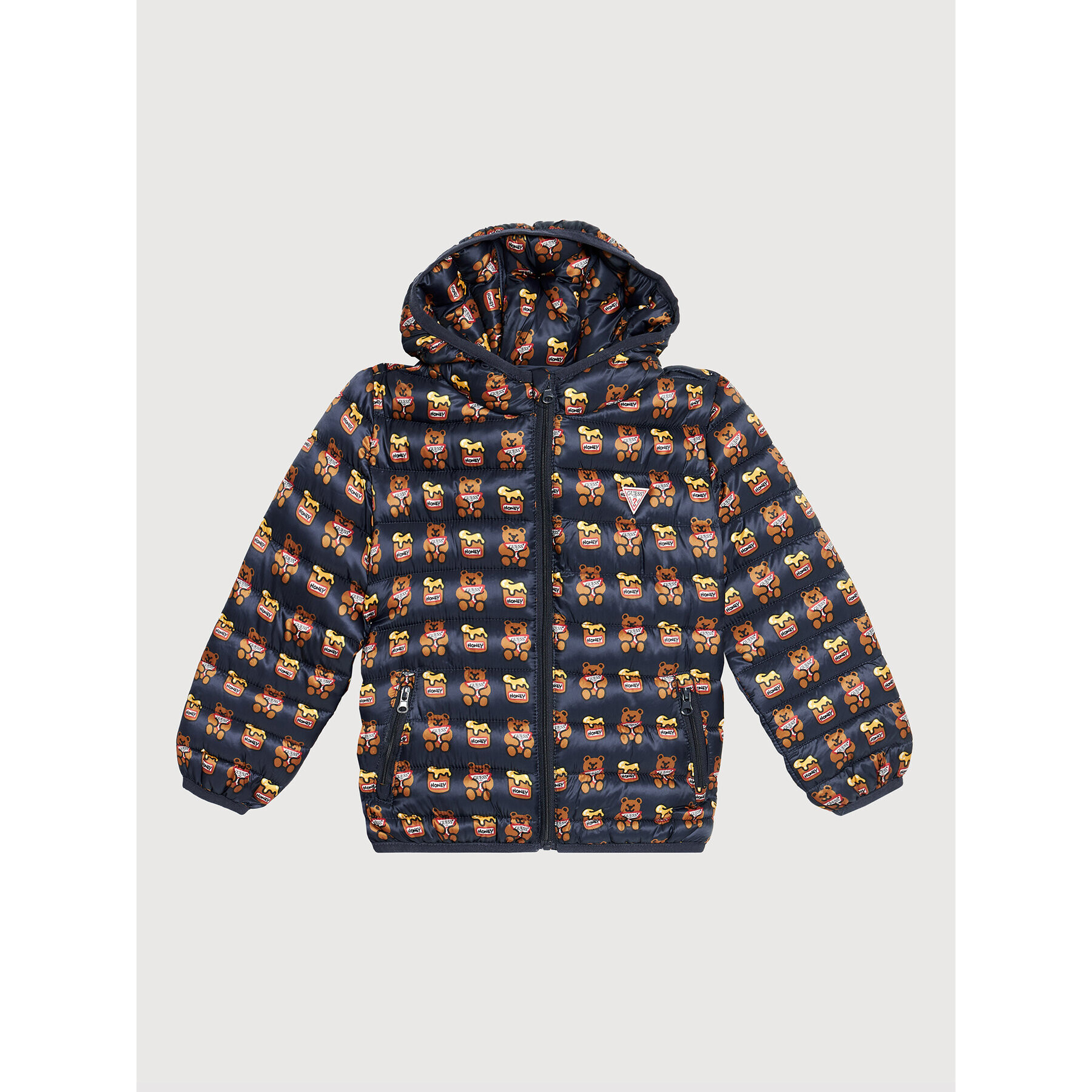 Guess Пухено яке H1YT03 WB310 Тъмносин Regular Fit - Pepit.bg