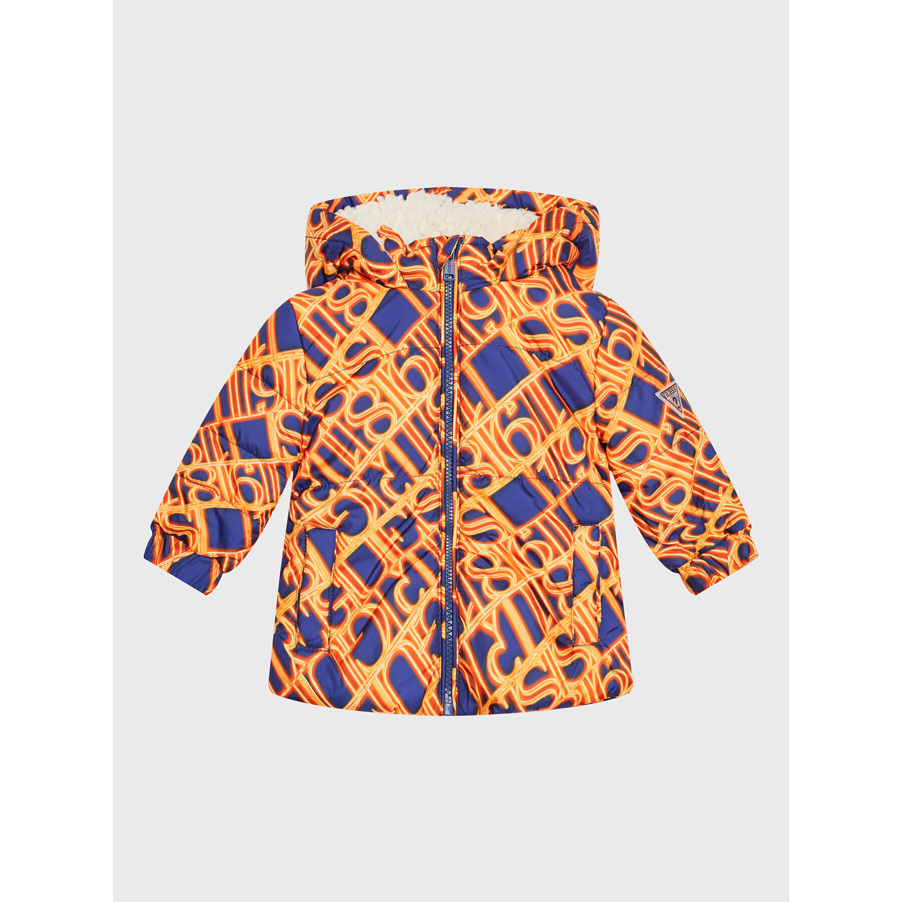 Guess Пухено яке H2BI02 WCFM0 Оранжев Regular Fit - Pepit.bg