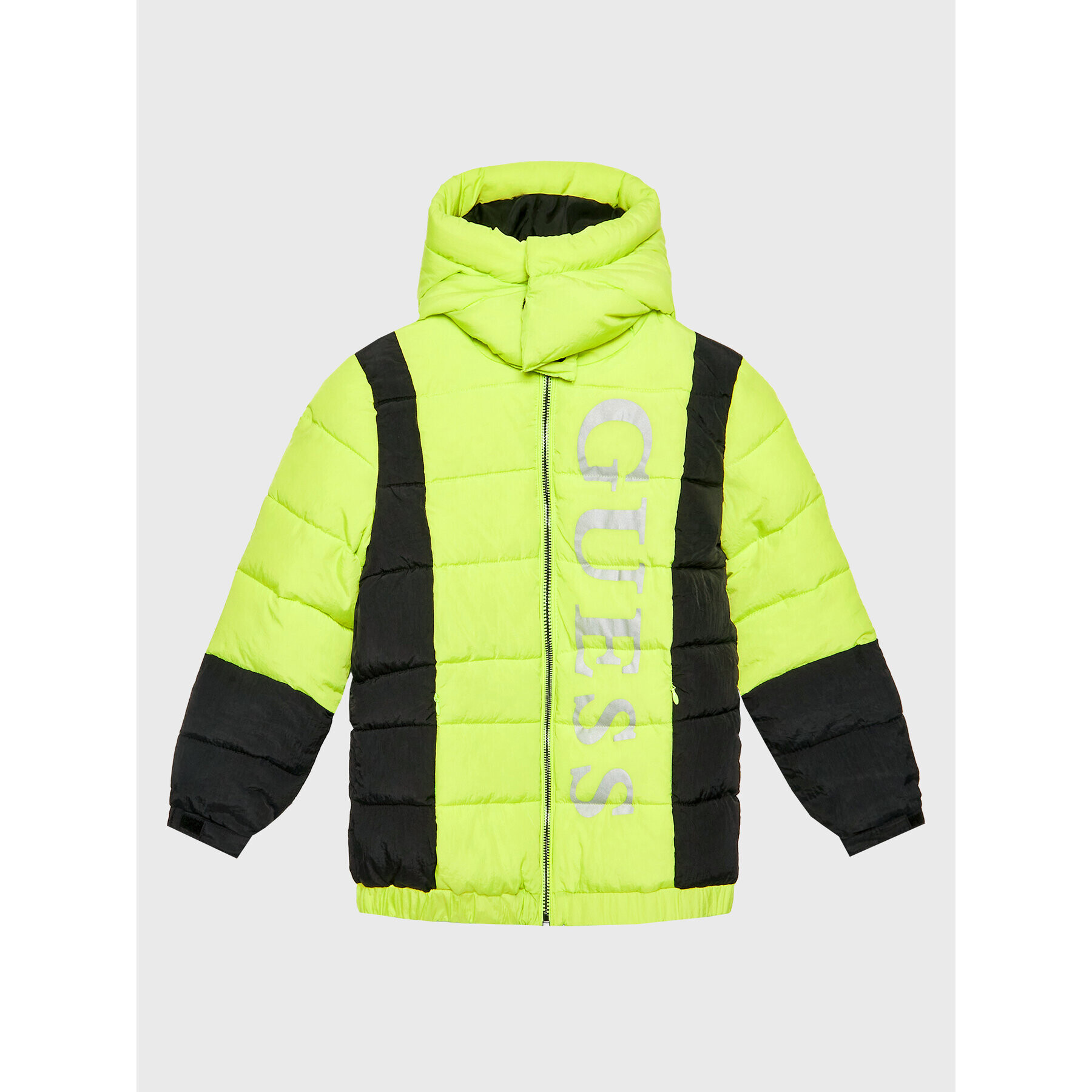 Guess Пухено яке H2BJ01 WF090 Зелен Regular Fit - Pepit.bg