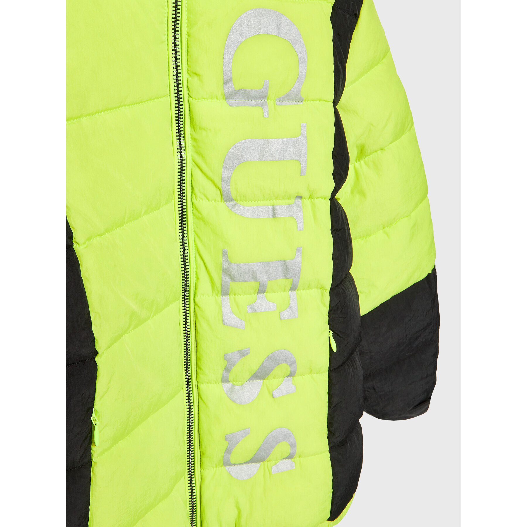 Guess Пухено яке H2BJ01 WF090 Зелен Regular Fit - Pepit.bg
