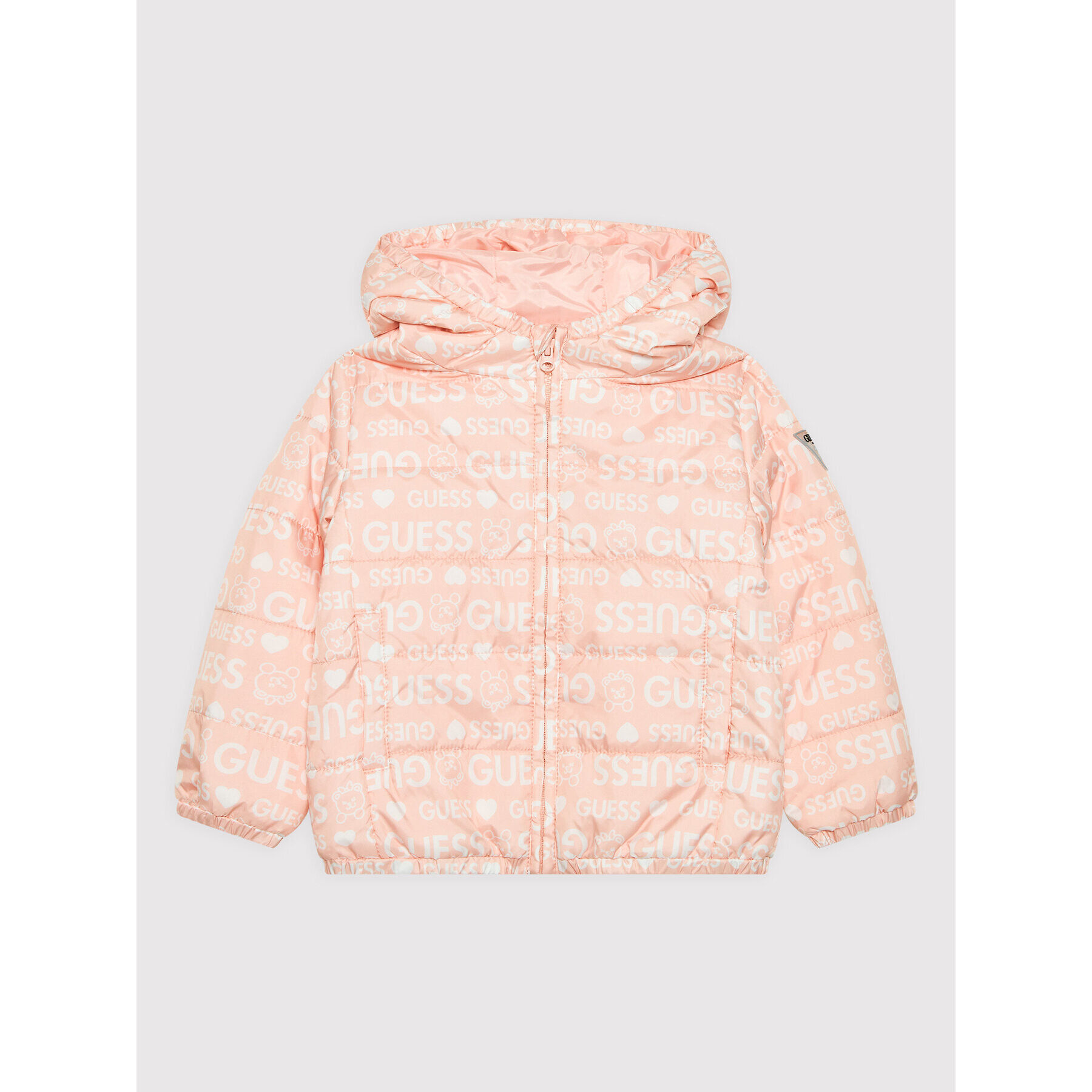 Guess Пухено яке H2YI04 WDGX0 Оранжев Regular Fit - Pepit.bg