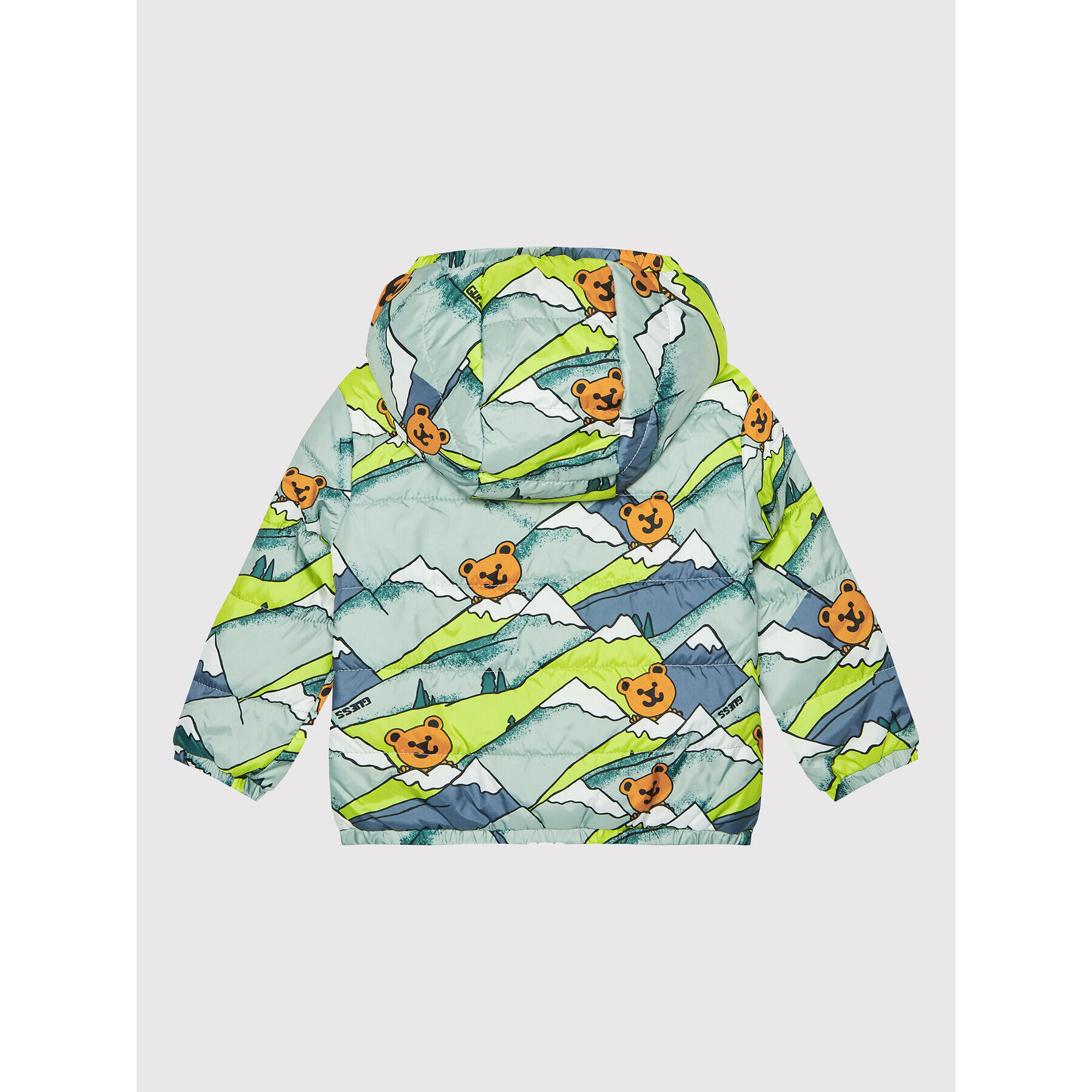 Guess Пухено яке H2YI04 WDGX0 Зелен Regular Fit - Pepit.bg