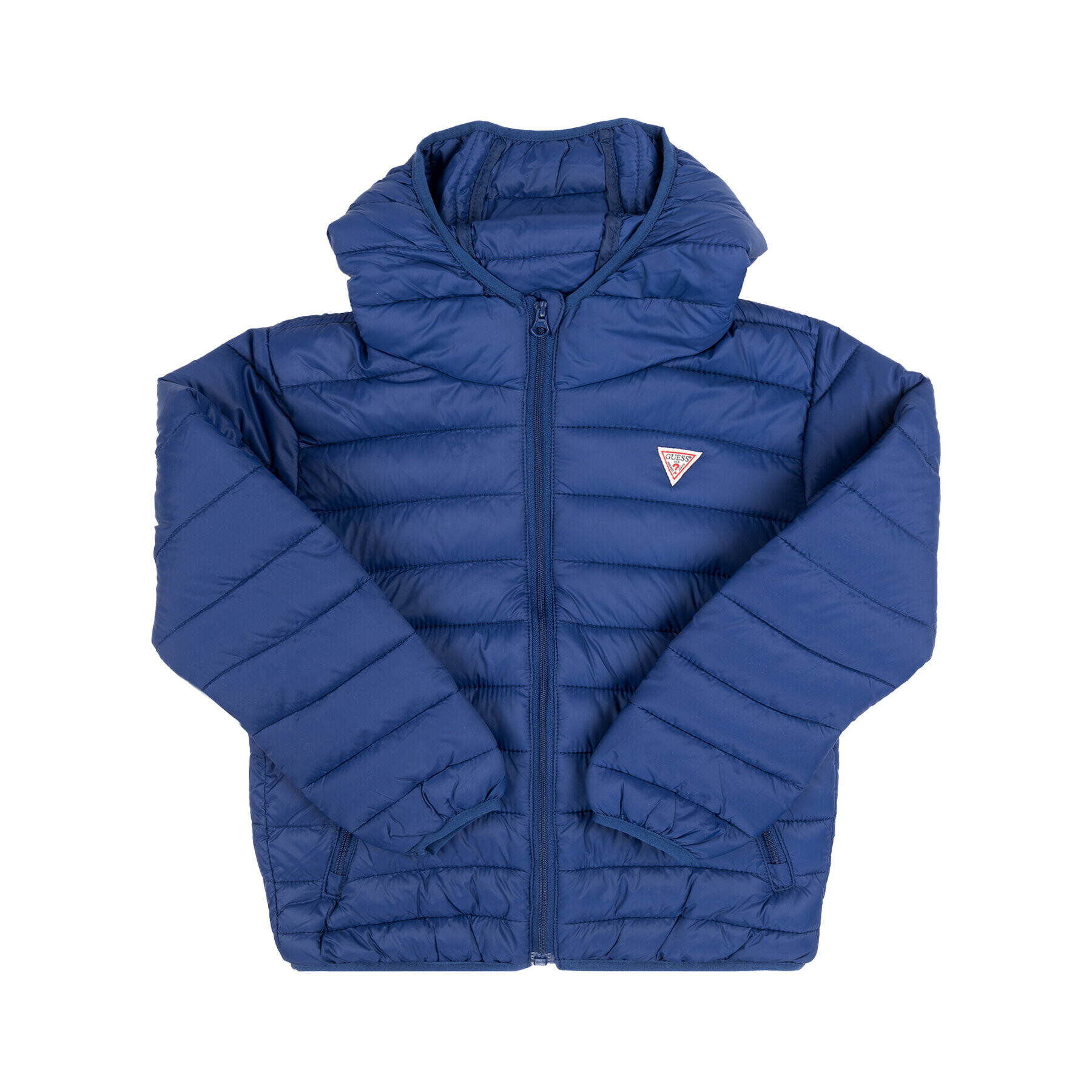 Guess Пухено яке H93T00 WCAO0 Тъмносин Regular Fit - Pepit.bg