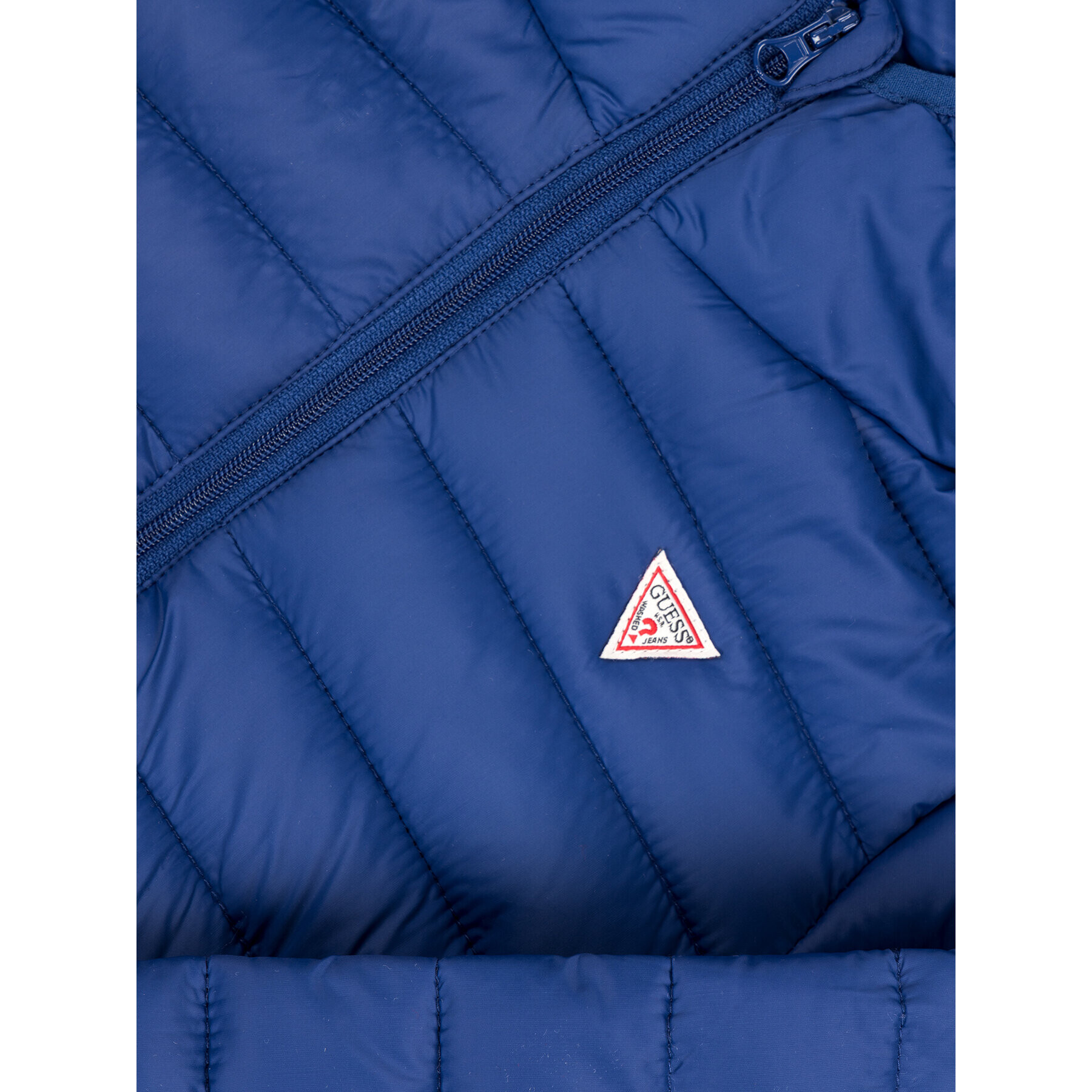 Guess Пухено яке H93T00 WCAO0 Тъмносин Regular Fit - Pepit.bg