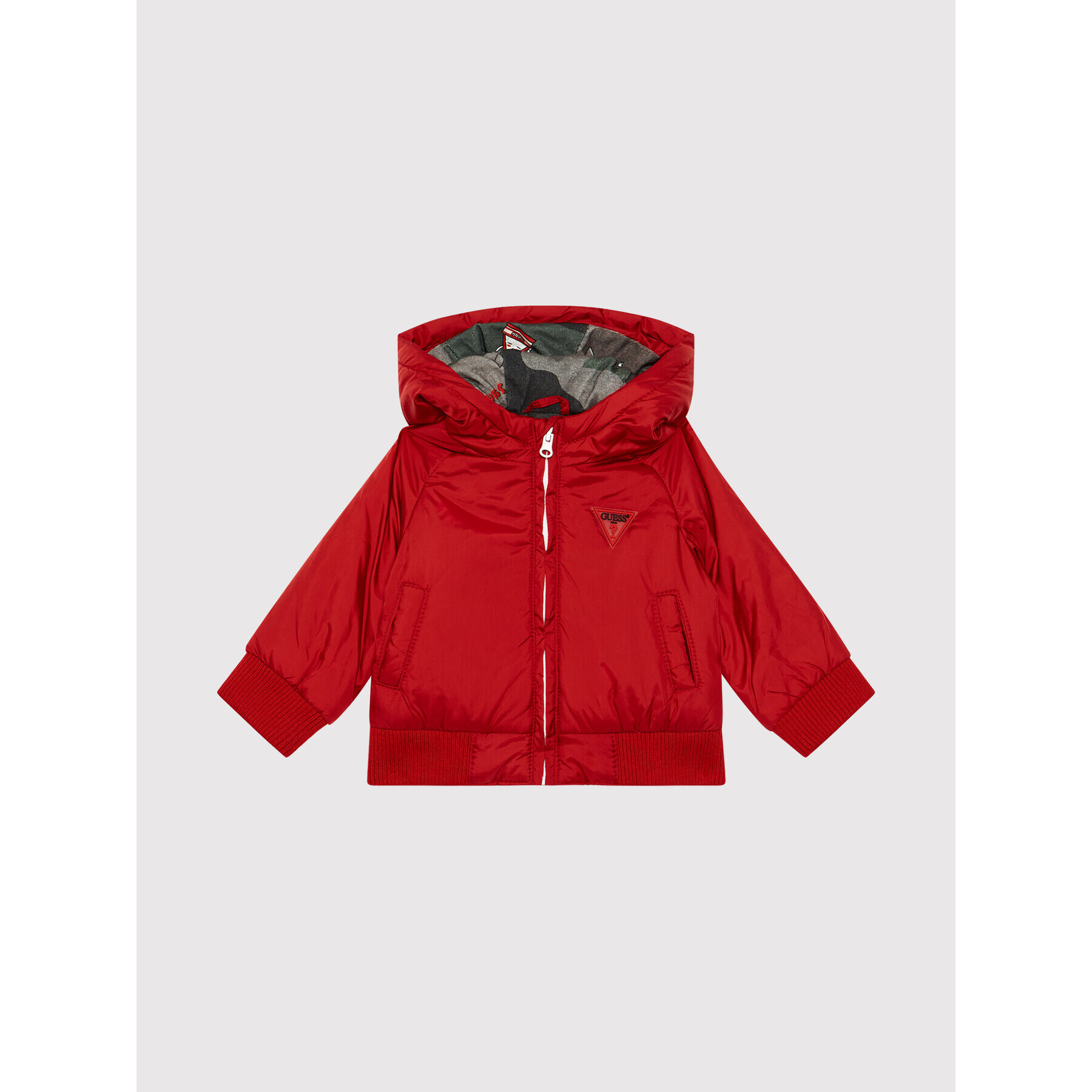Guess Пухено яке I1YL00 WCFM0 Червен Regular Fit - Pepit.bg