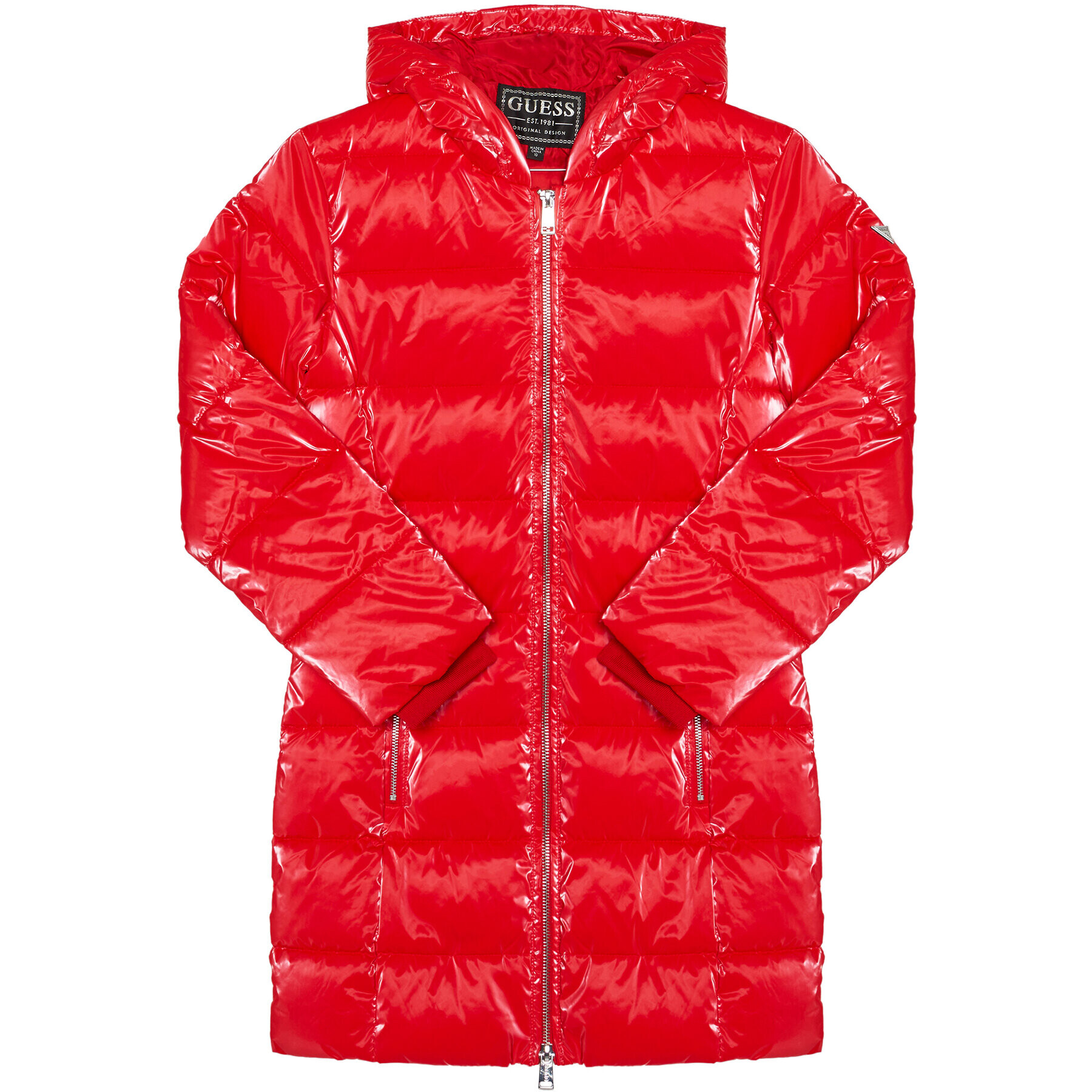 Guess Пухено яке J0BL11 WDCN0 Червен Regular Fit - Pepit.bg