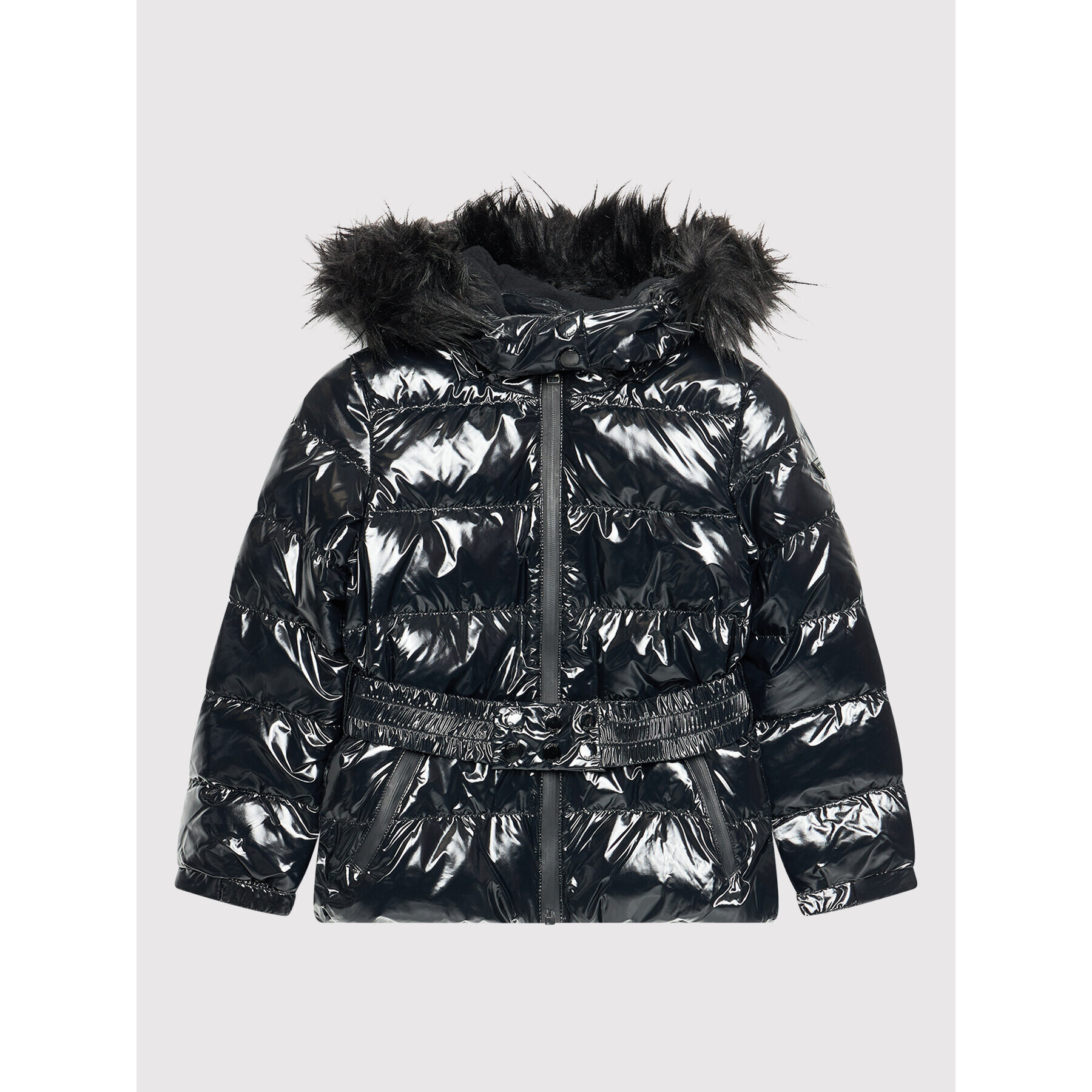 Guess Пухено яке J1BL02 WE920 Черен Regular Fit - Pepit.bg