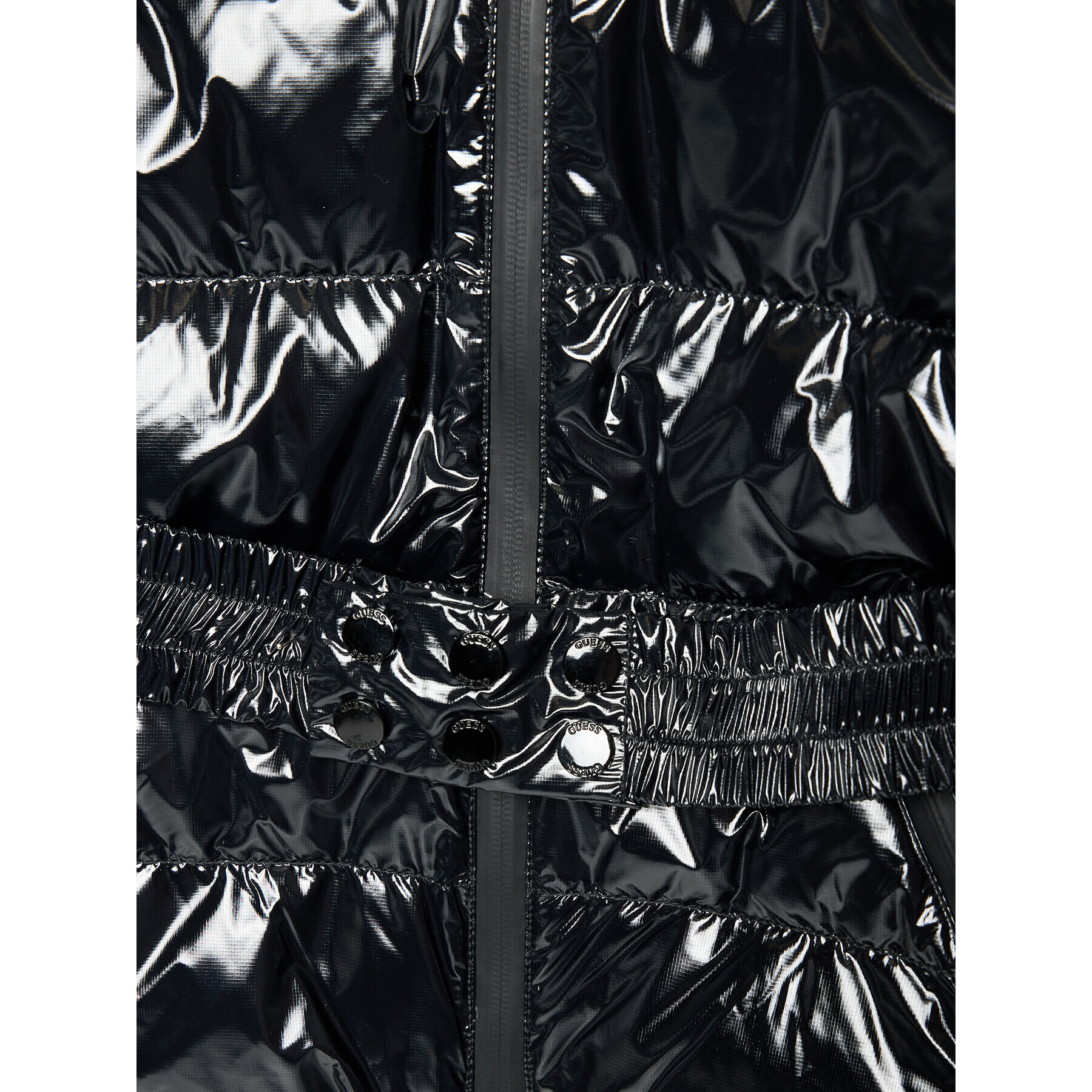 Guess Пухено яке J1BL02 WE920 Черен Regular Fit - Pepit.bg