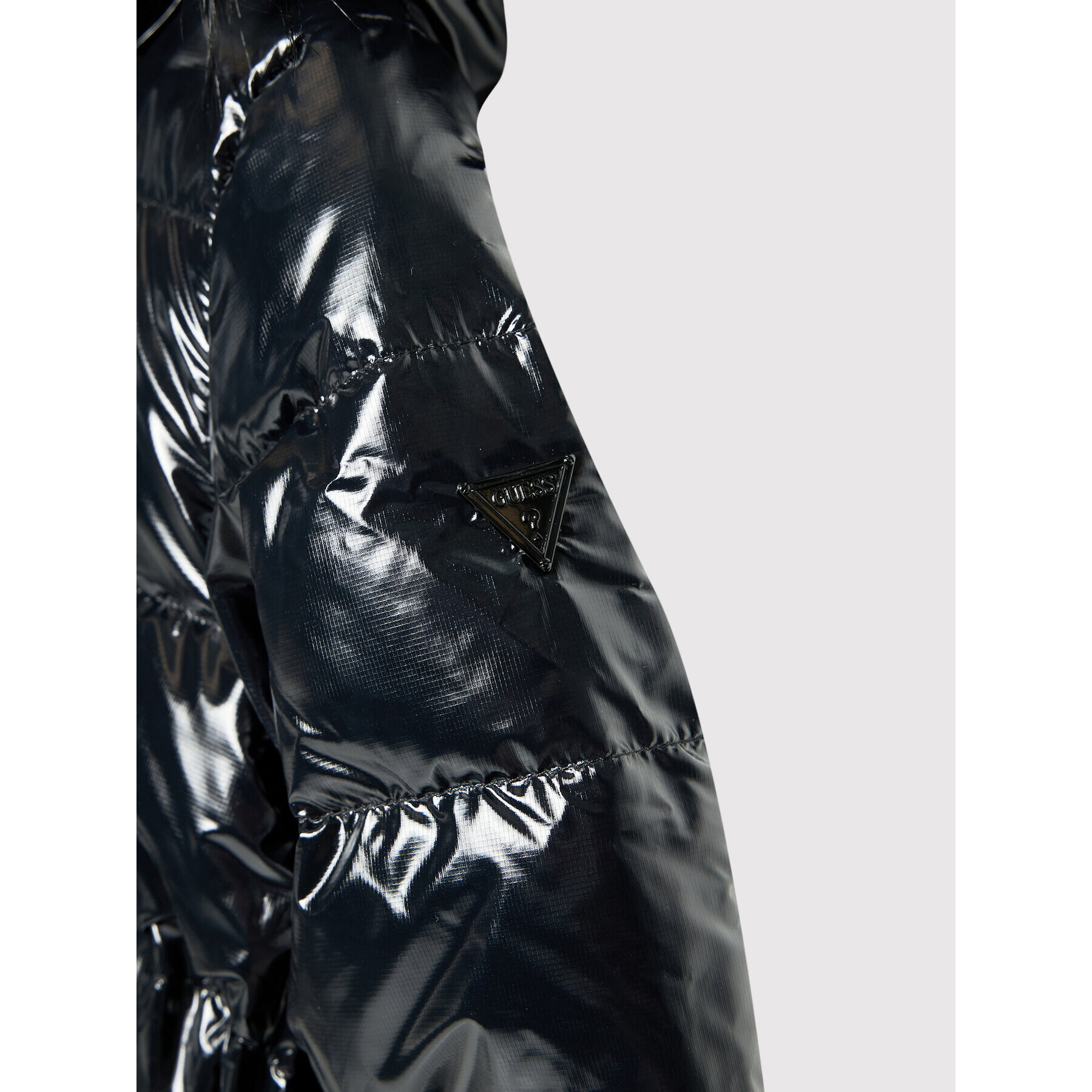 Guess Пухено яке J1BL02 WE920 Черен Regular Fit - Pepit.bg