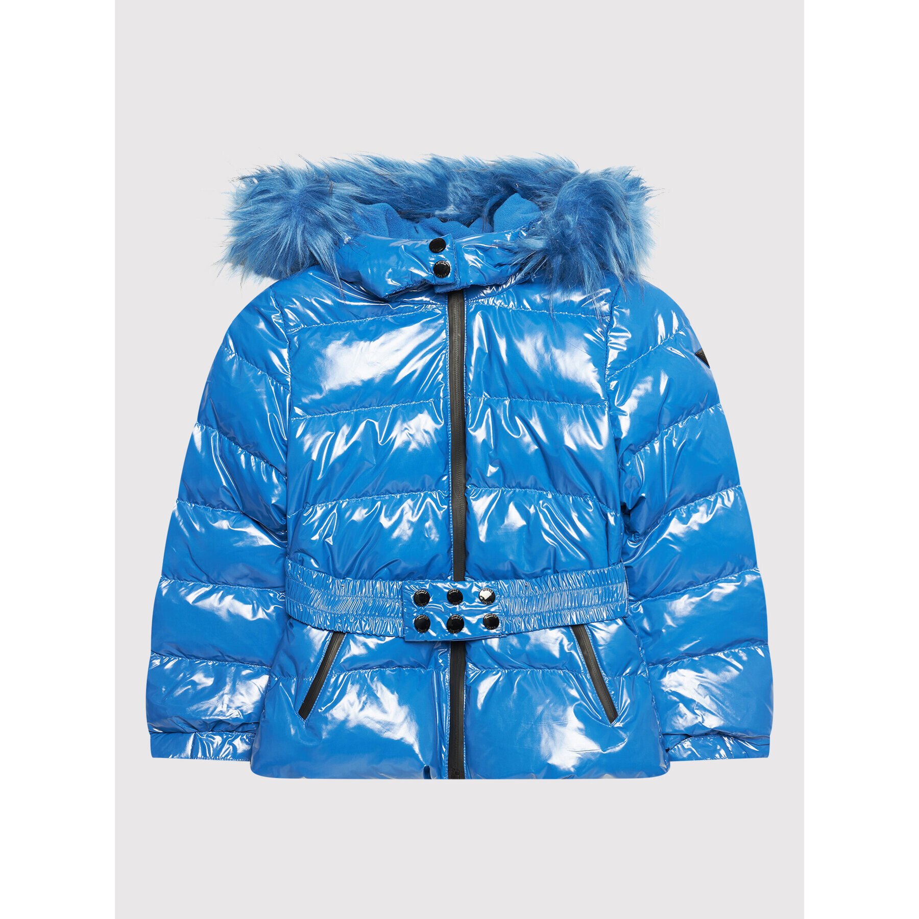 Guess Пухено яке J1BL02 WE920 Син Regular Fit - Pepit.bg
