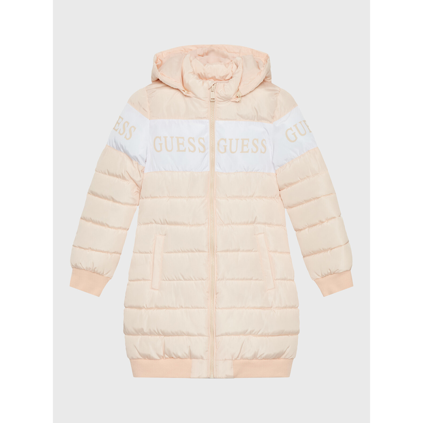 Guess Пухено яке J2BL00 WB240 Оранжев Regular Fit - Pepit.bg