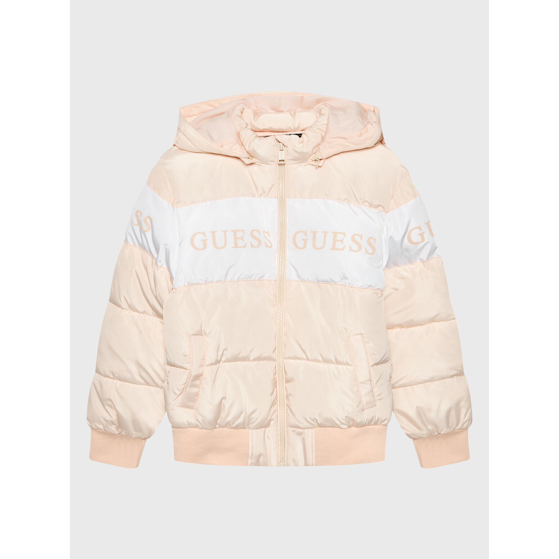 Guess Пухено яке J2BL01 WB240 Бежов Regular Fit - Pepit.bg