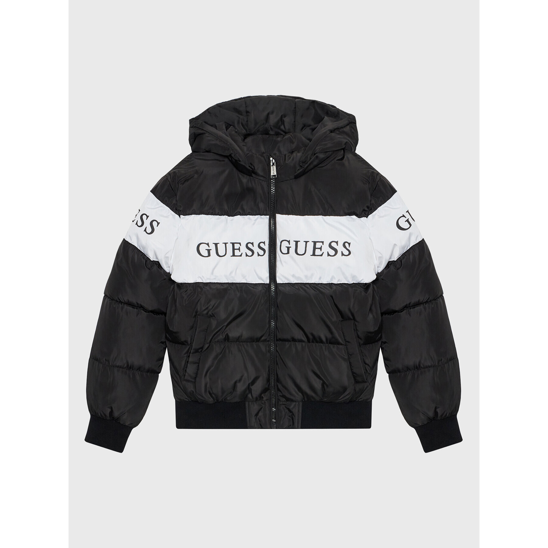 Guess Пухено яке J2BL01 WB240 Черен Regular Fit - Pepit.bg