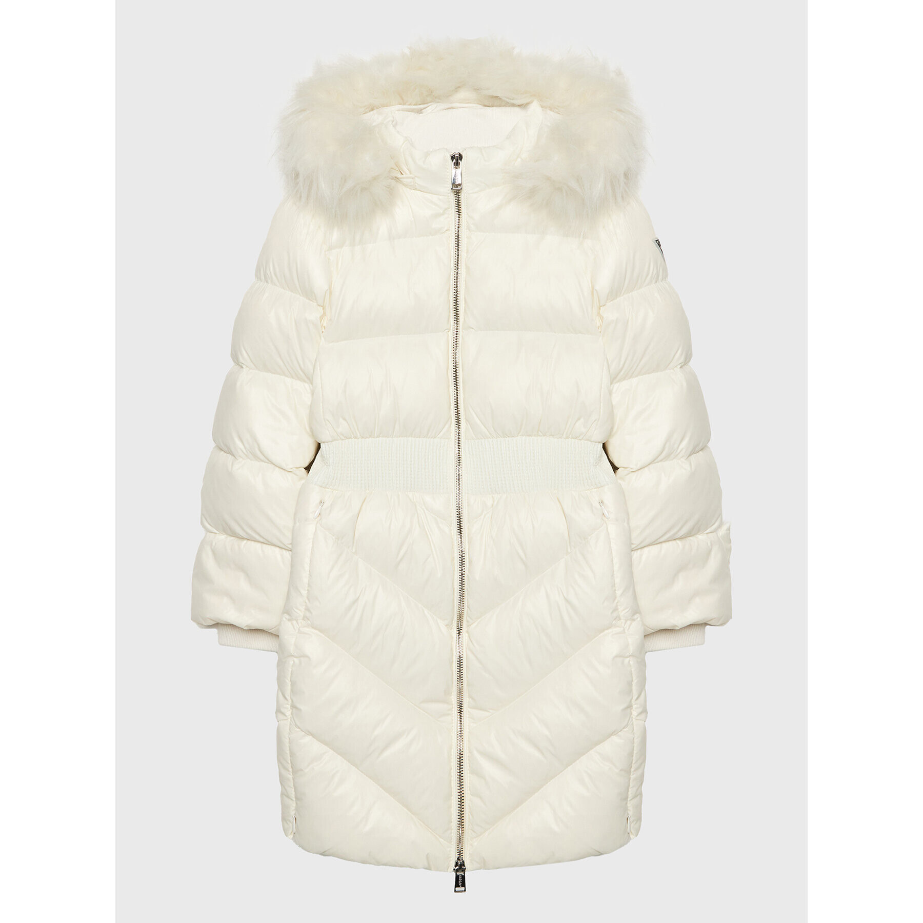 Guess Пухено яке J2BL03 WB080 Бежов Regular Fit - Pepit.bg