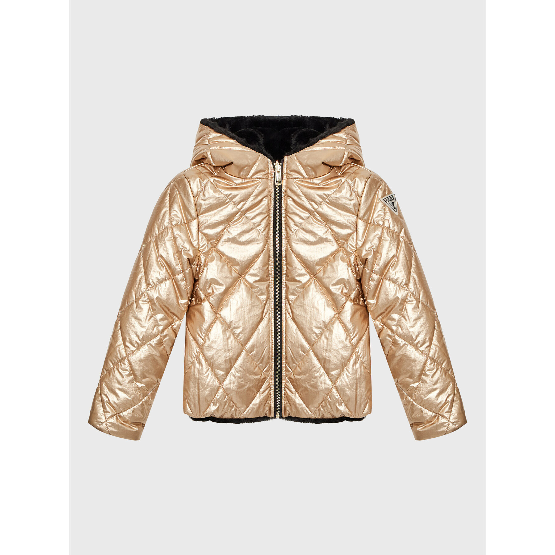 Guess Пухено яке J2BL04 WEYO0 Златист Regular Fit - Pepit.bg