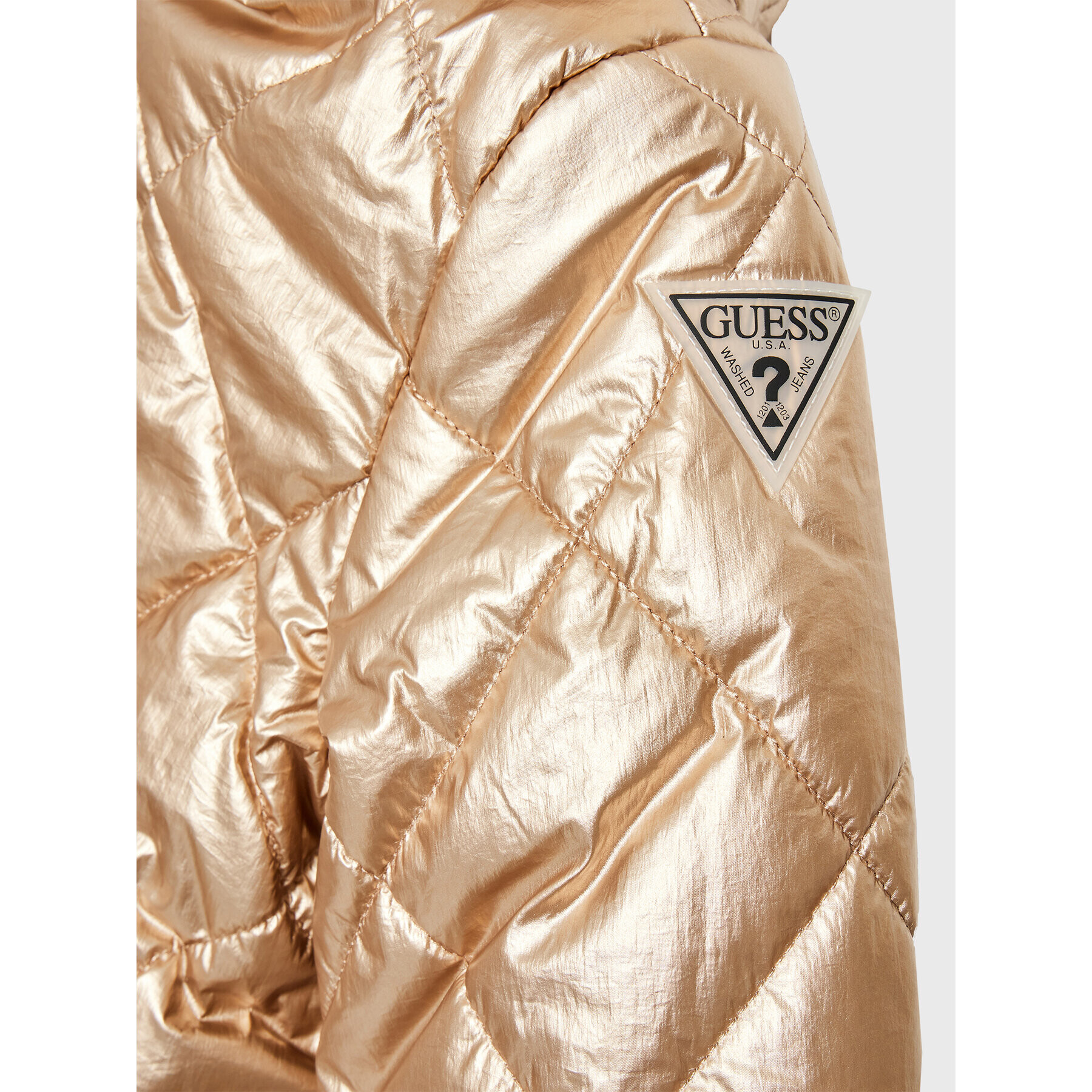 Guess Пухено яке J2BL04 WEYO0 Златист Regular Fit - Pepit.bg