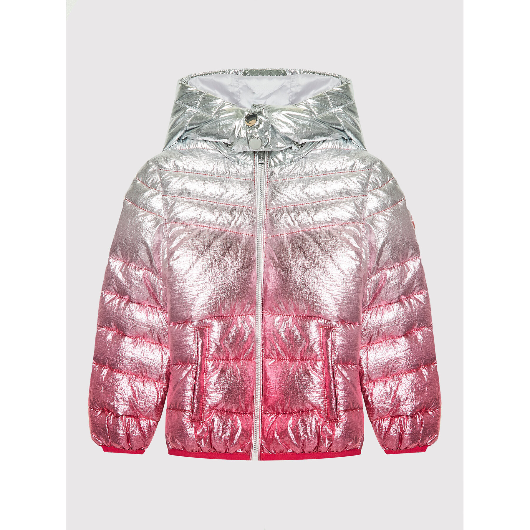 Guess Пухено яке J2RL17 WEGK0 Сребрист Regular Fit - Pepit.bg