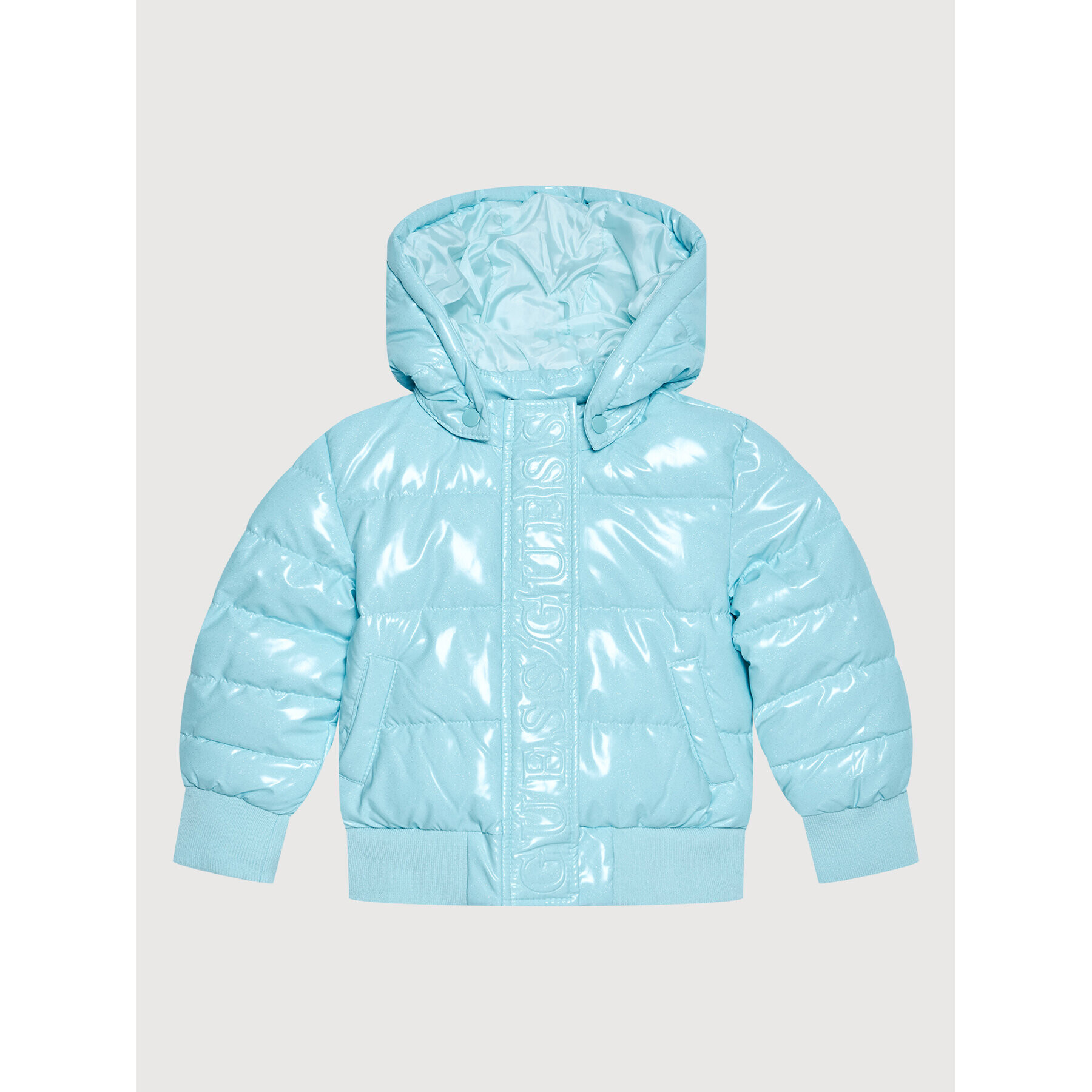 Guess Пухено яке K1BL00 KAVU0 Син Regular Fit - Pepit.bg