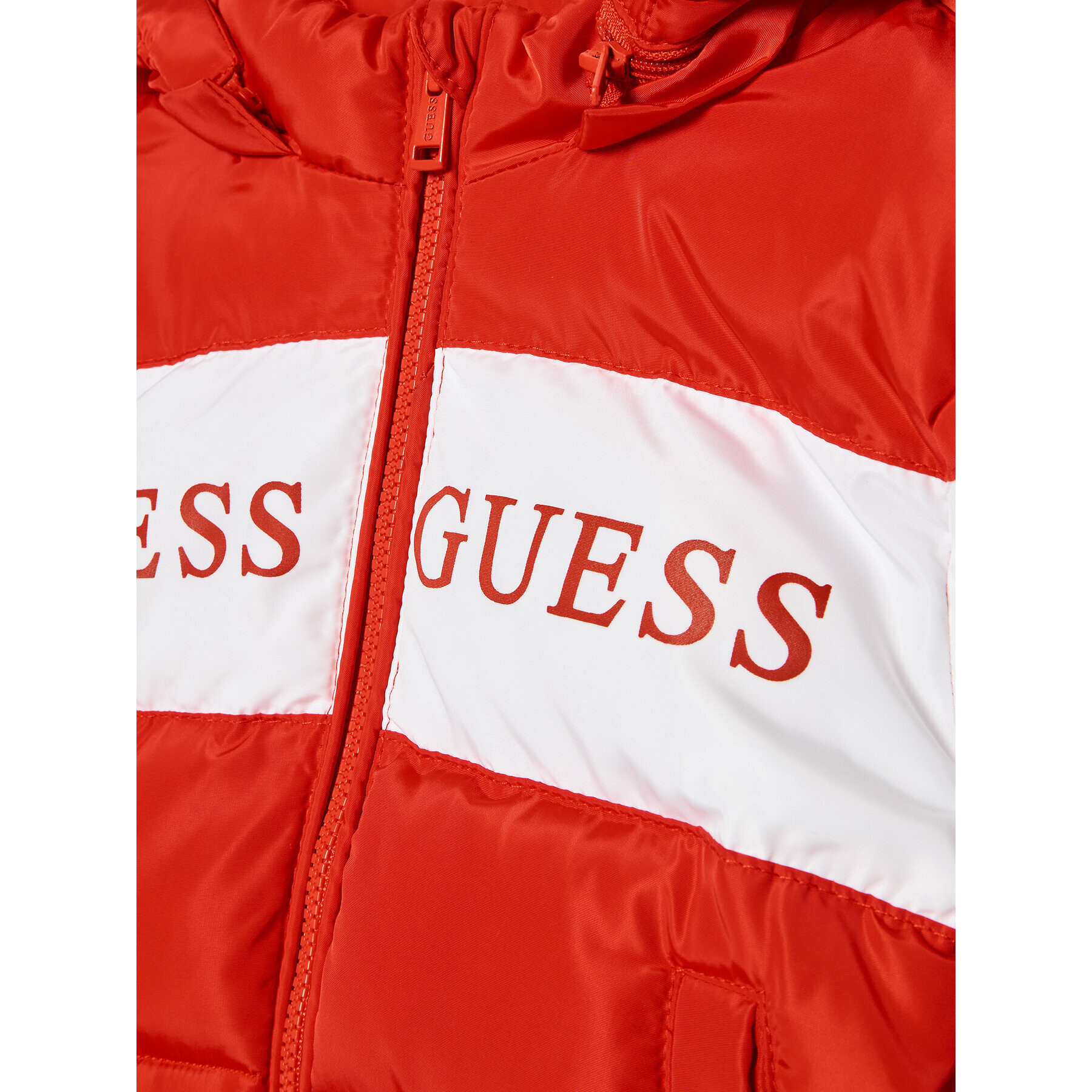 Guess Пухено яке K2BL00 WB240 Червен Regular Fit - Pepit.bg
