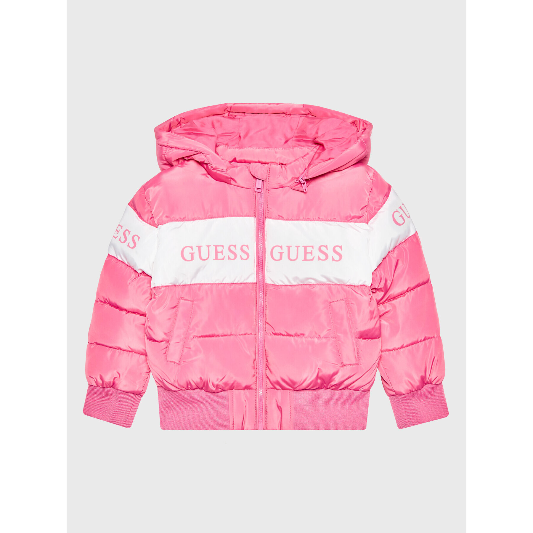 Guess Пухено яке K2BL00 WB240 Розов Regular Fit - Pepit.bg