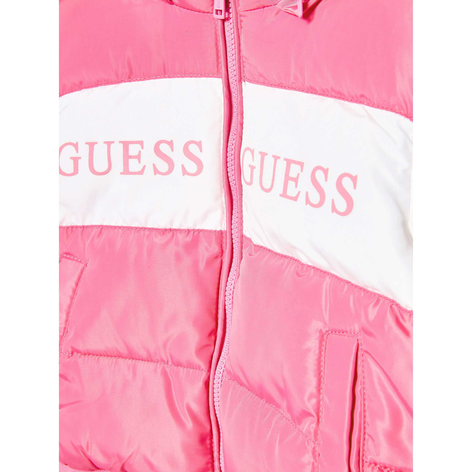 Guess Пухено яке K2BL00 WB240 Розов Regular Fit - Pepit.bg