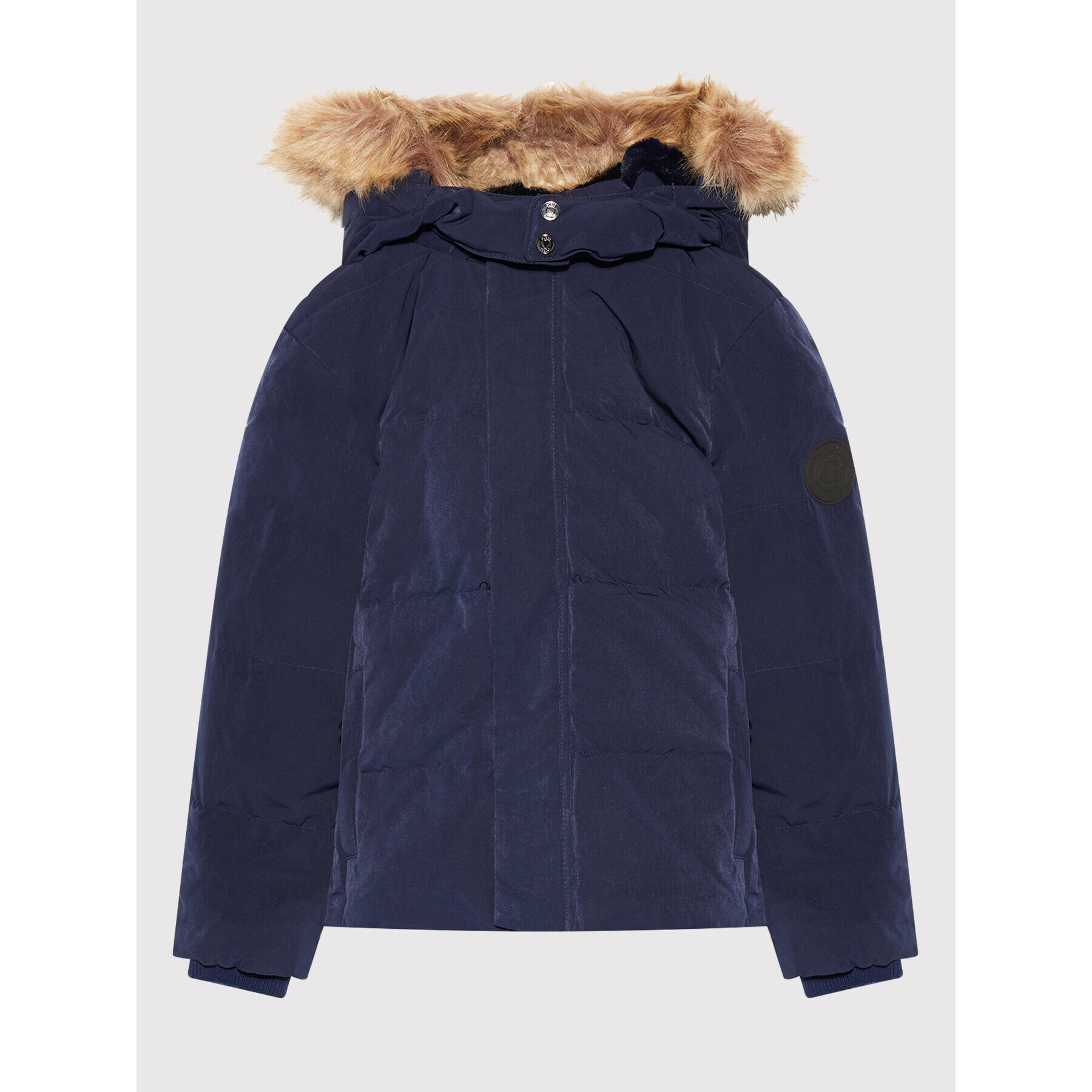 Guess Пухено яке L1BL01 WE6O0 Тъмносин Regular Fit - Pepit.bg