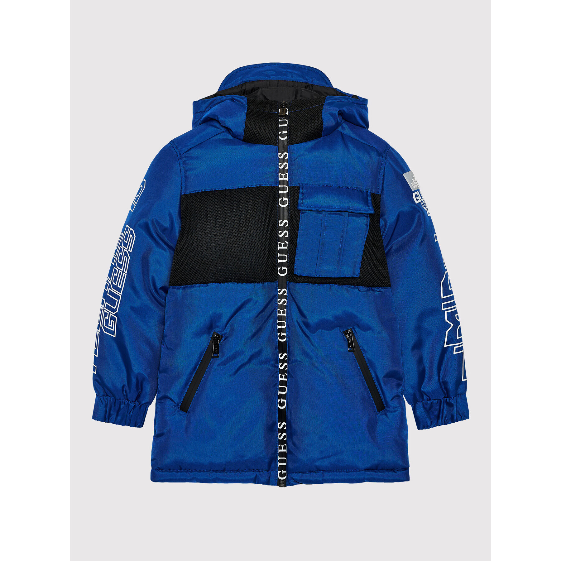 Guess Пухено яке L1BL06 WDH90 Син Regular Fit - Pepit.bg