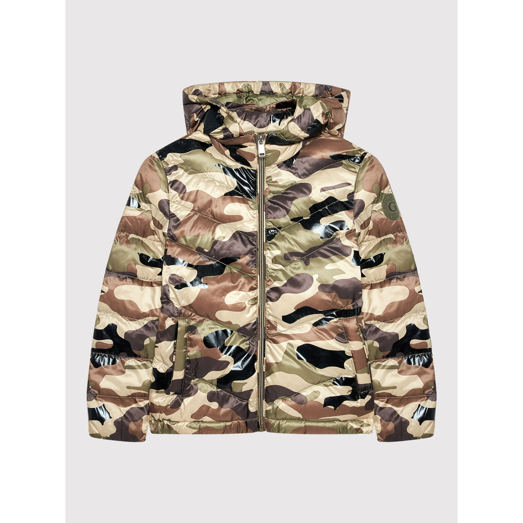 Guess Пухено яке L1YL05 WDZH2 Зелен Regular Fit - Pepit.bg