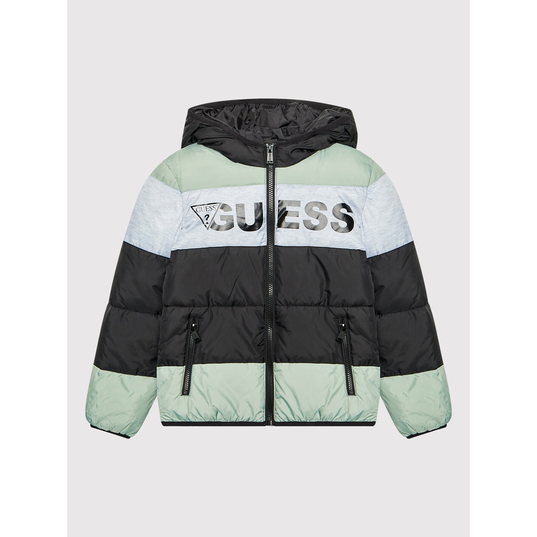 Guess Пухено яке L2YL08 WDGX0 Черен Regular Fit - Pepit.bg