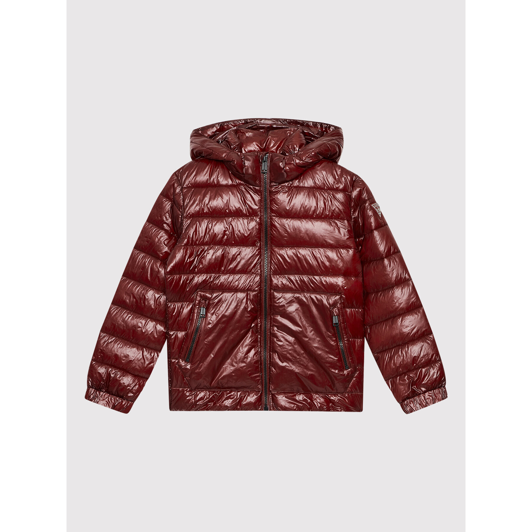 Guess Пухено яке L2YL11 WEJK0 Бордо Regular Fit - Pepit.bg