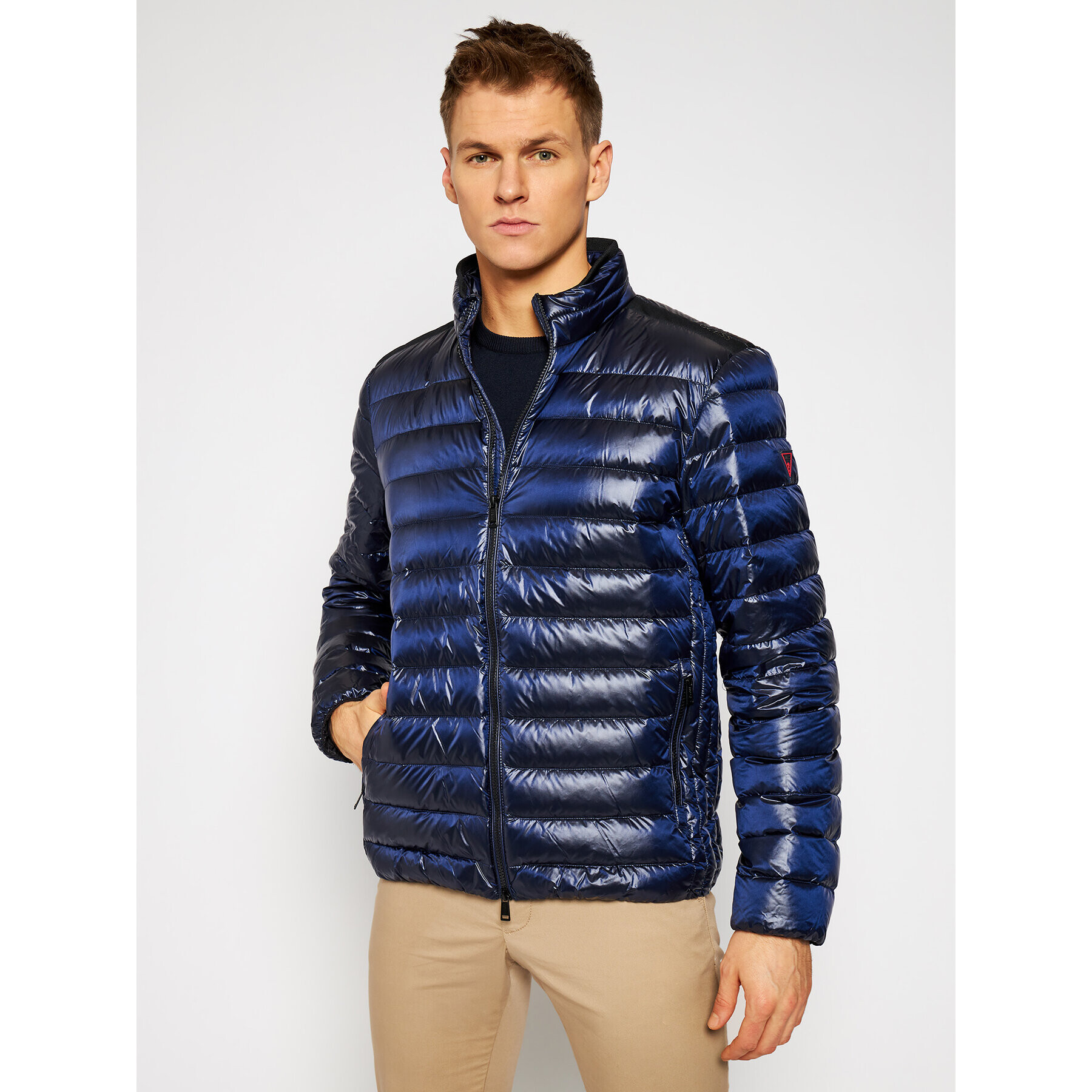 Guess Пухено яке M1RL47 WDQ50 Тъмносин Regular Fit - Pepit.bg