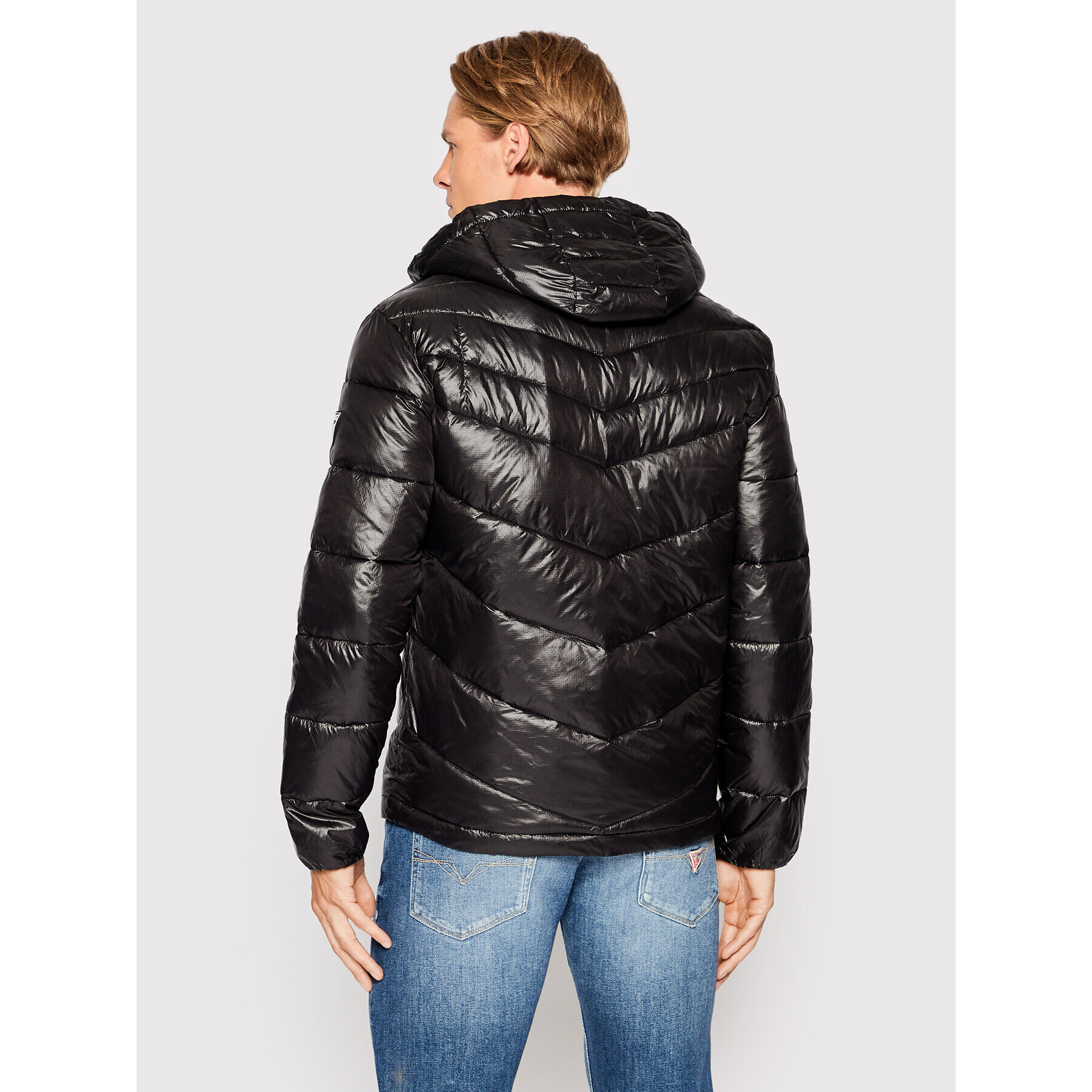 Guess Пухено яке M2YL45 WEQJ2 Черен Regular Fit - Pepit.bg