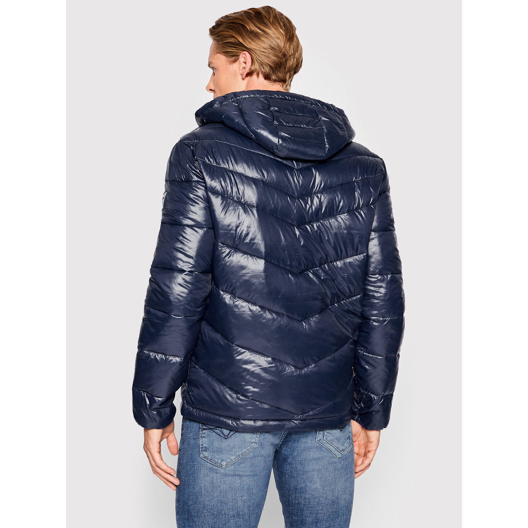 Guess Пухено яке M2YL45 WEQJ2 Тъмносин Regular Fit - Pepit.bg
