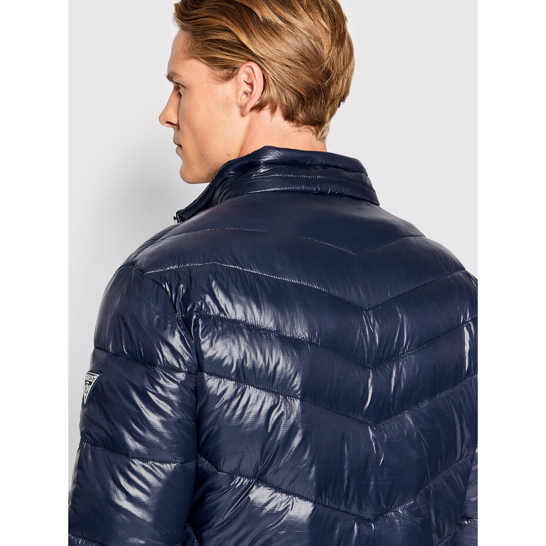 Guess Пухено яке M2YL45 WEQJ2 Тъмносин Regular Fit - Pepit.bg