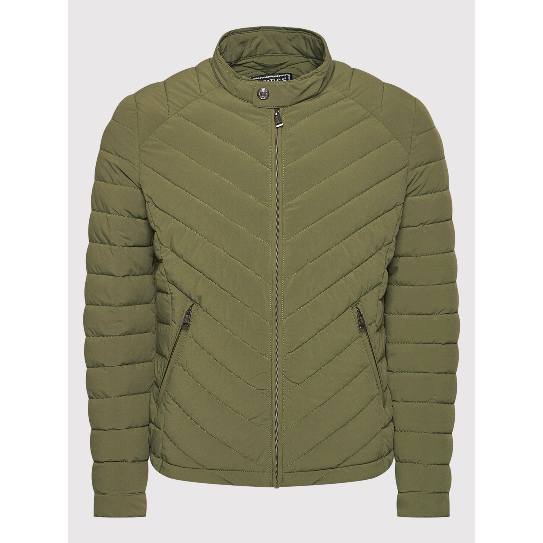 Guess Пухено яке M84L05 W6NW1 Зелен Regular Fit - Pepit.bg