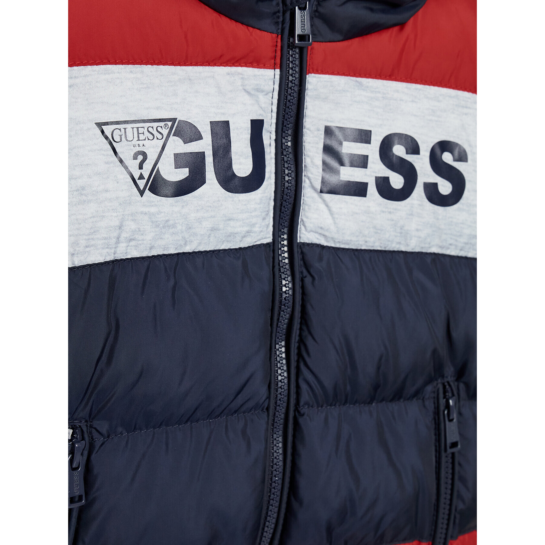 Guess Пухено яке N2YL02 WDGX0 Тъмносин Regular Fit - Pepit.bg