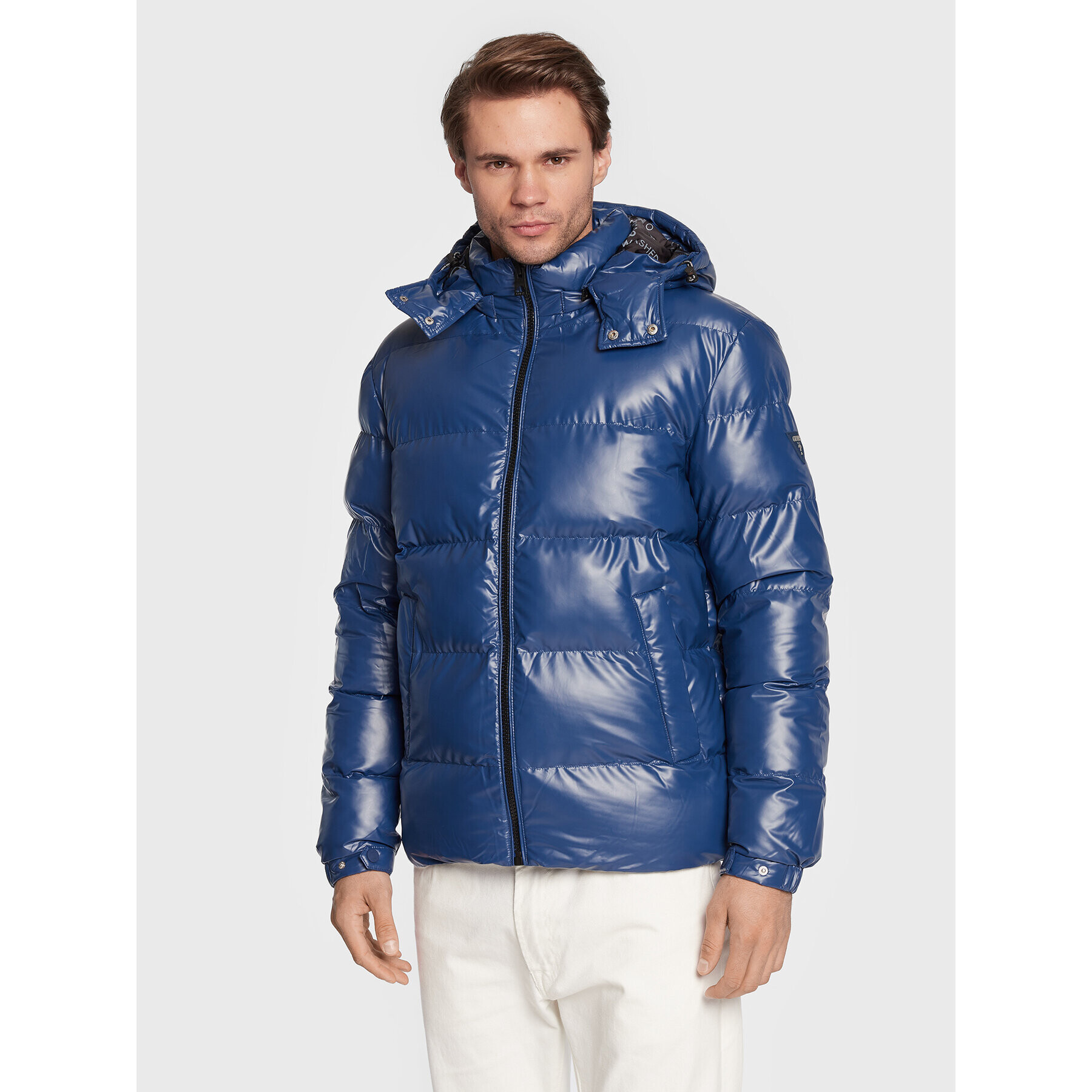 Guess Пухено яке Puffer M2BL42 WEZH0 Син Regular Fit - Pepit.bg
