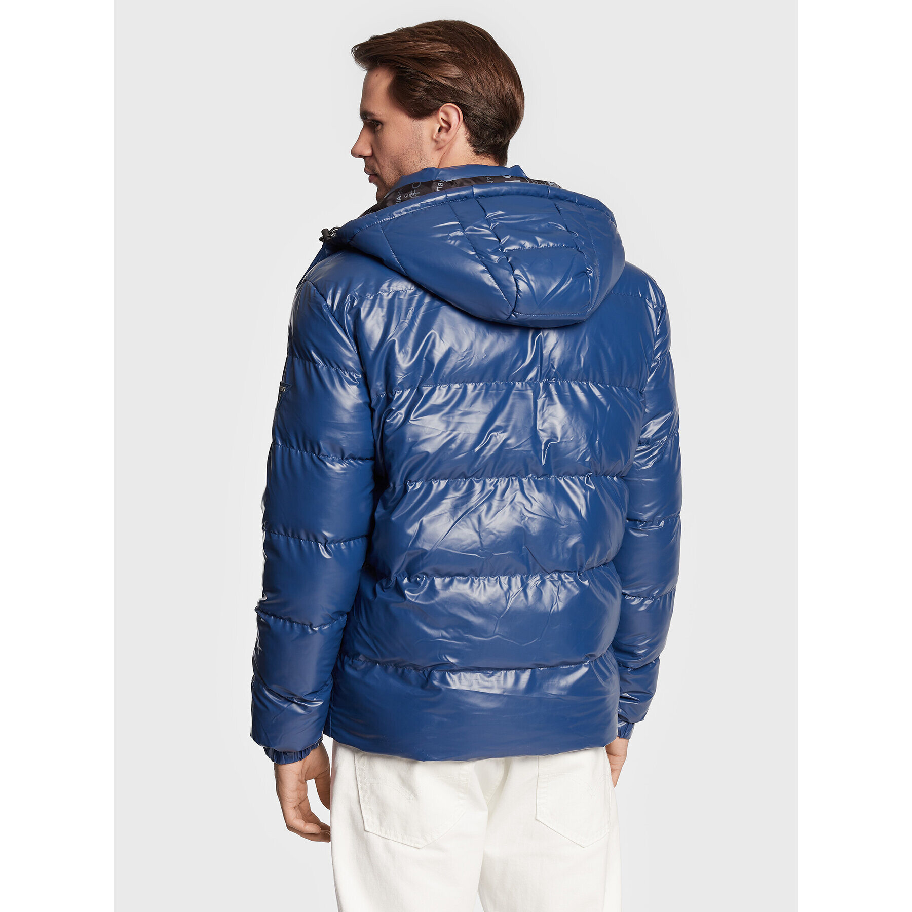 Guess Пухено яке Puffer M2BL42 WEZH0 Син Regular Fit - Pepit.bg