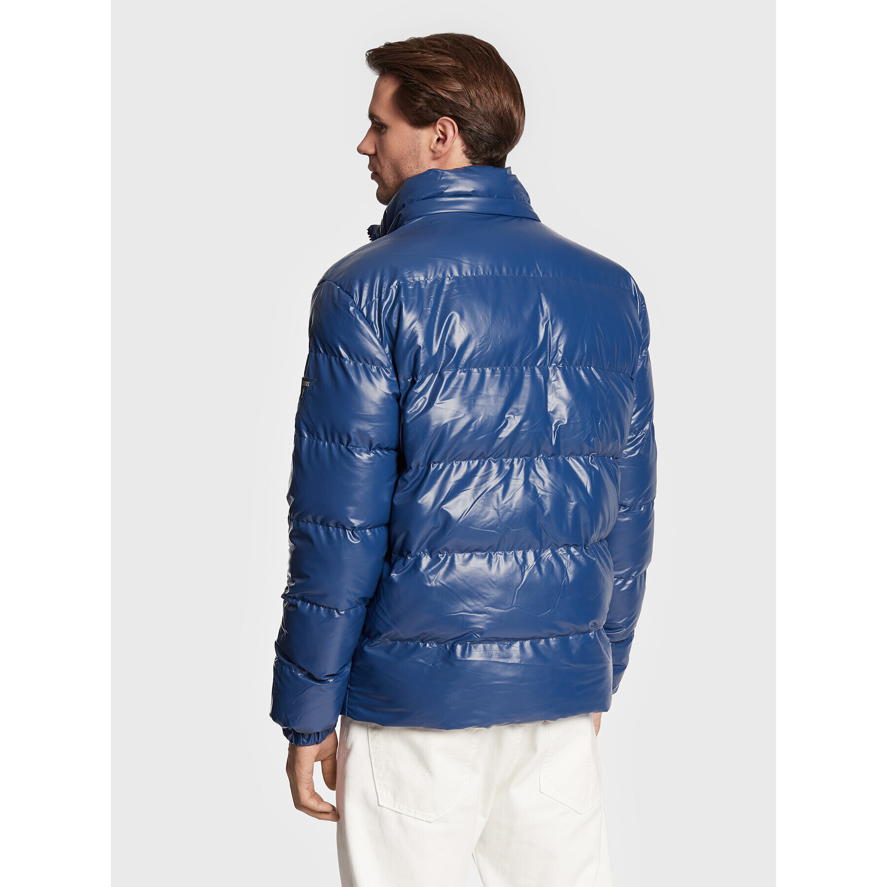 Guess Пухено яке Puffer M2BL42 WEZH0 Син Regular Fit - Pepit.bg
