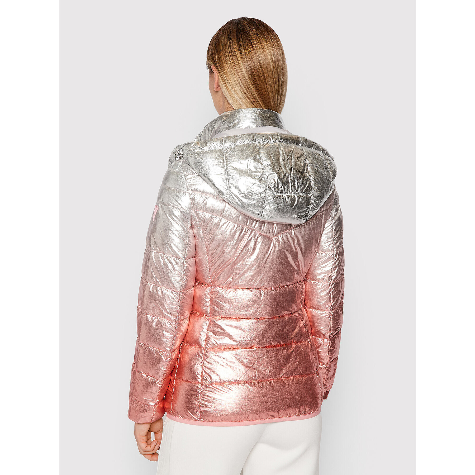 Guess Пухено яке W2RL23 WEGK0 Розов Regular Fit - Pepit.bg